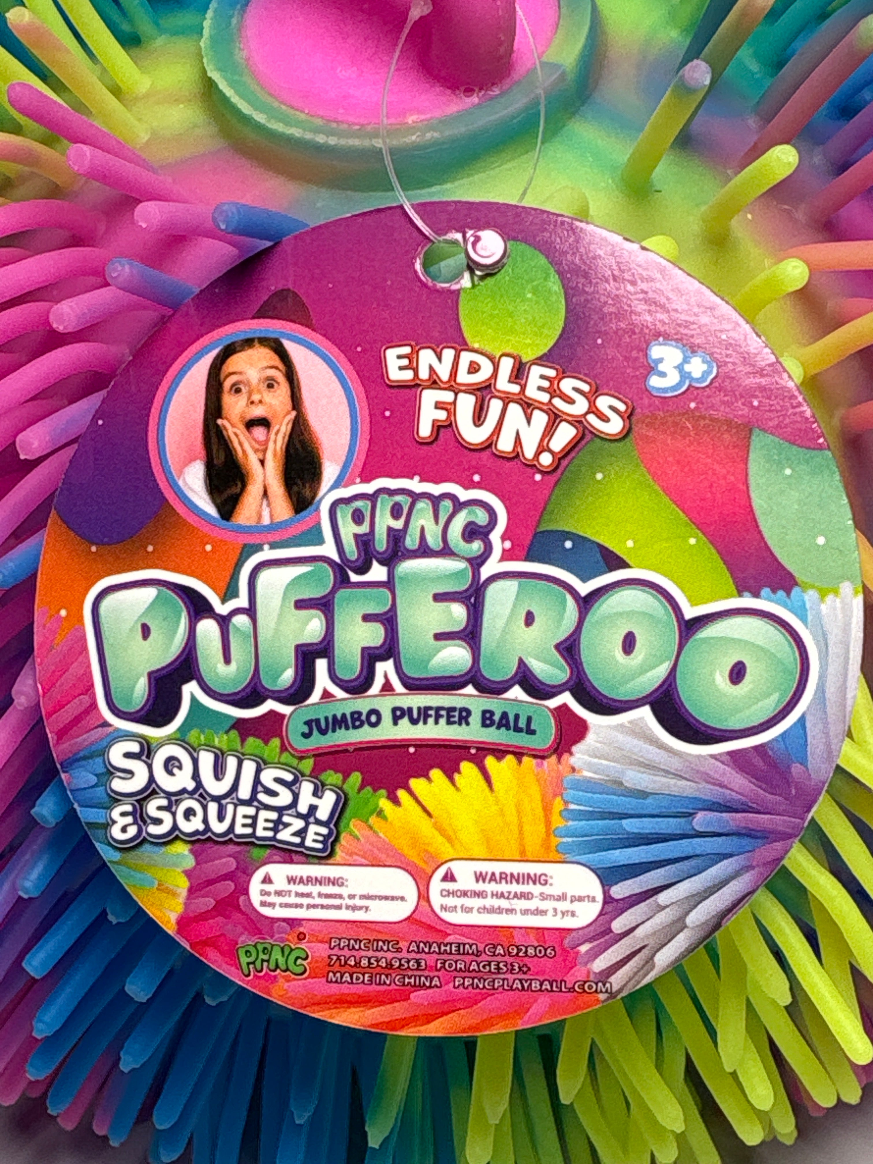 PPNC Jumbo Puffer Ball | Giant Squishy Sensory Stress Toy – Random Color