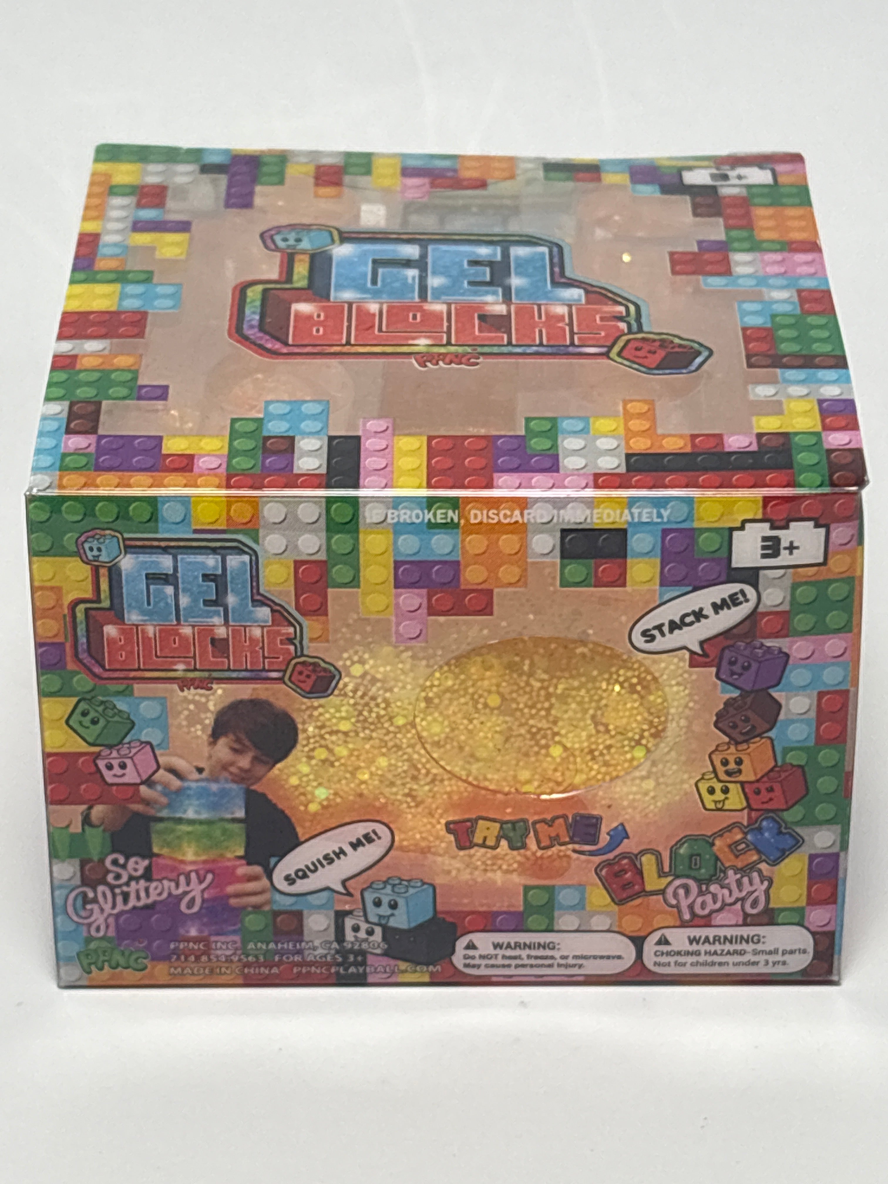 PPNC Gel Blocks Glitter Squishy Sensory Toy – Assorted Colors