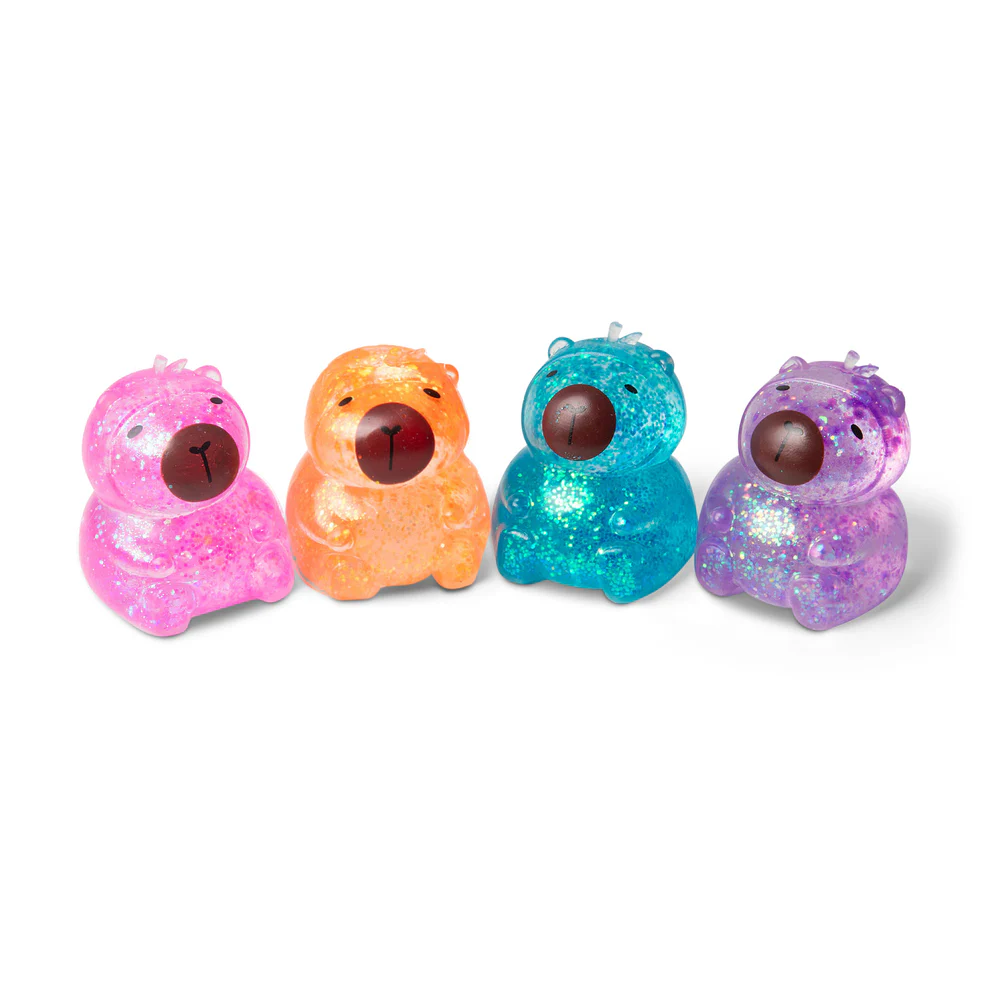 Scrunchems Sugar Capybara – Glitter Squishy Fidget Toy
