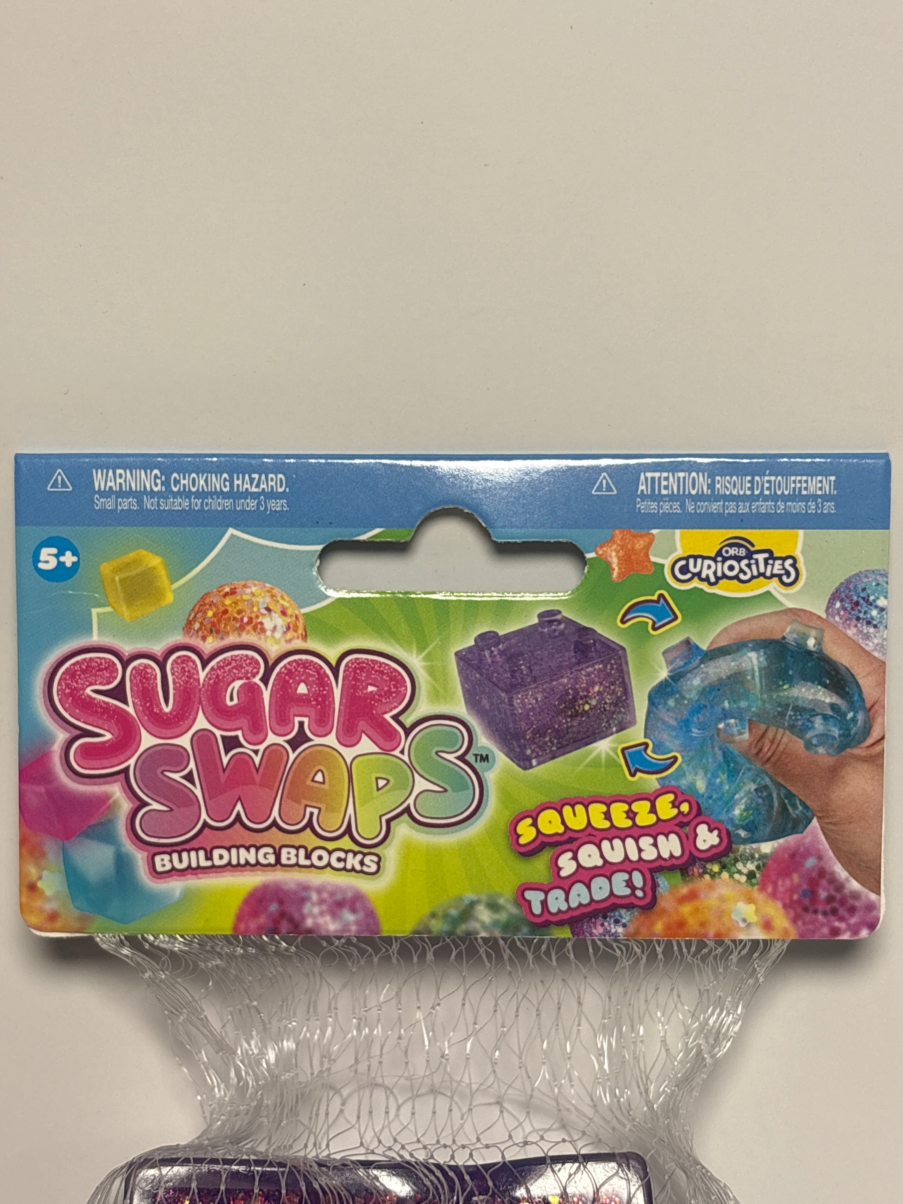 ORB Curiosities Sugar Swaps Building Blocks Squishy Fidget Toy – Assorted Colors