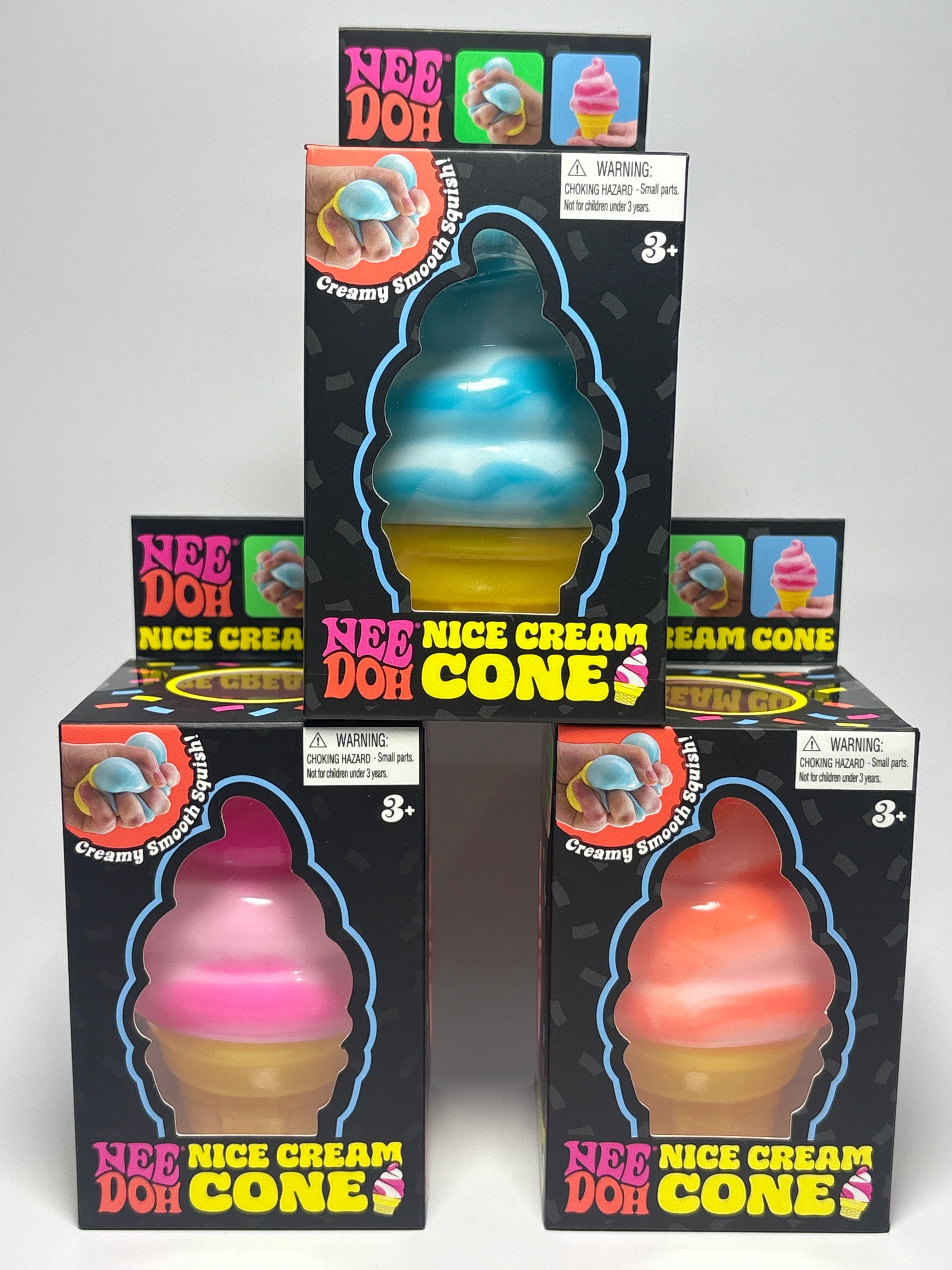 Schylling NeeDoh Nice Cream Cone Squishy Fidget Toy | Color Variants