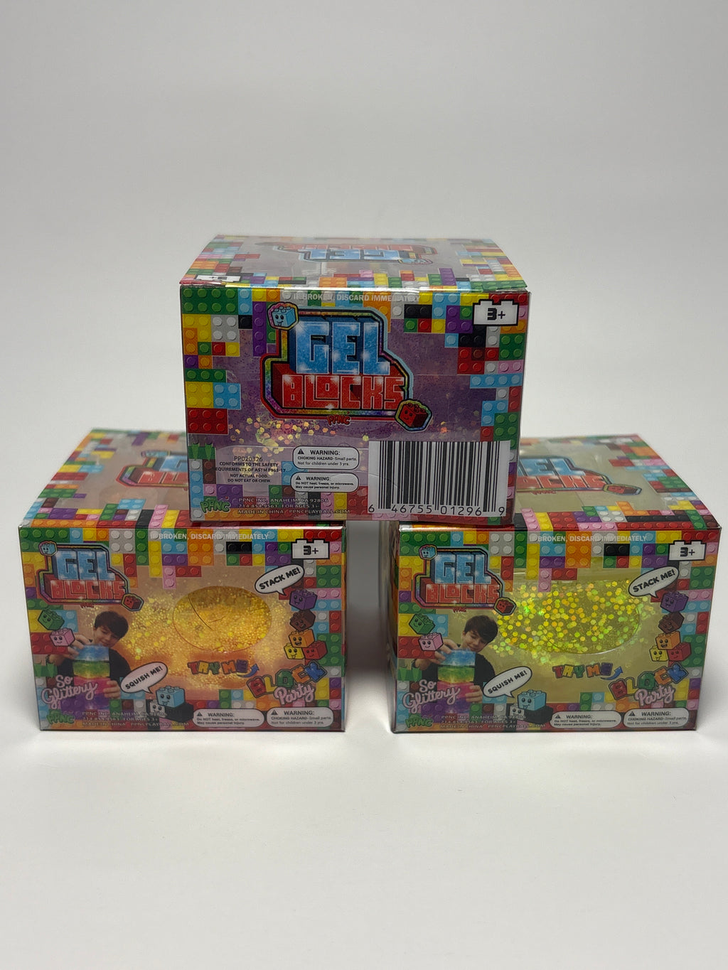 PPNC Gel Blocks Glitter Squishy Sensory Toy – Assorted Colors