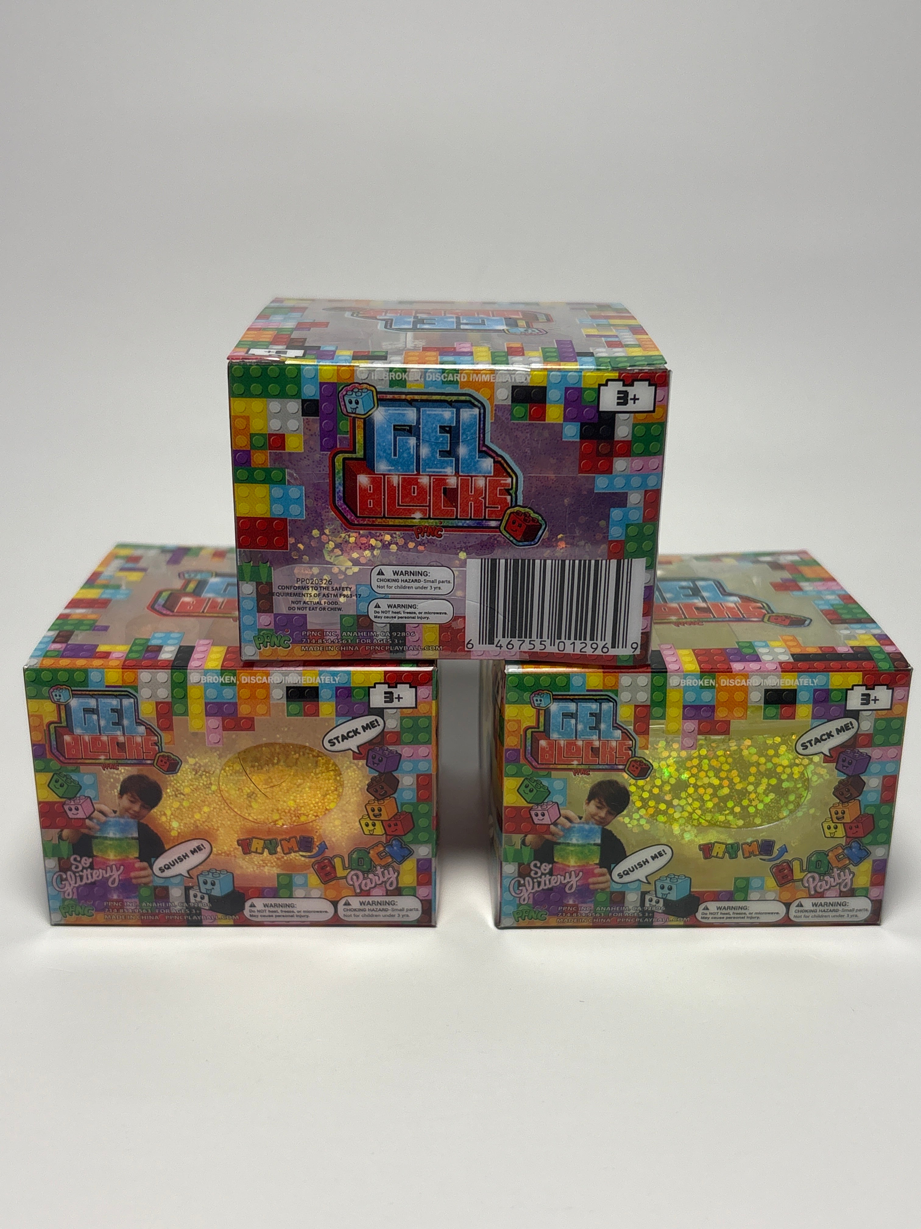 PPNC Gel Blocks Glitter Squishy Sensory Toy – Assorted Colors
