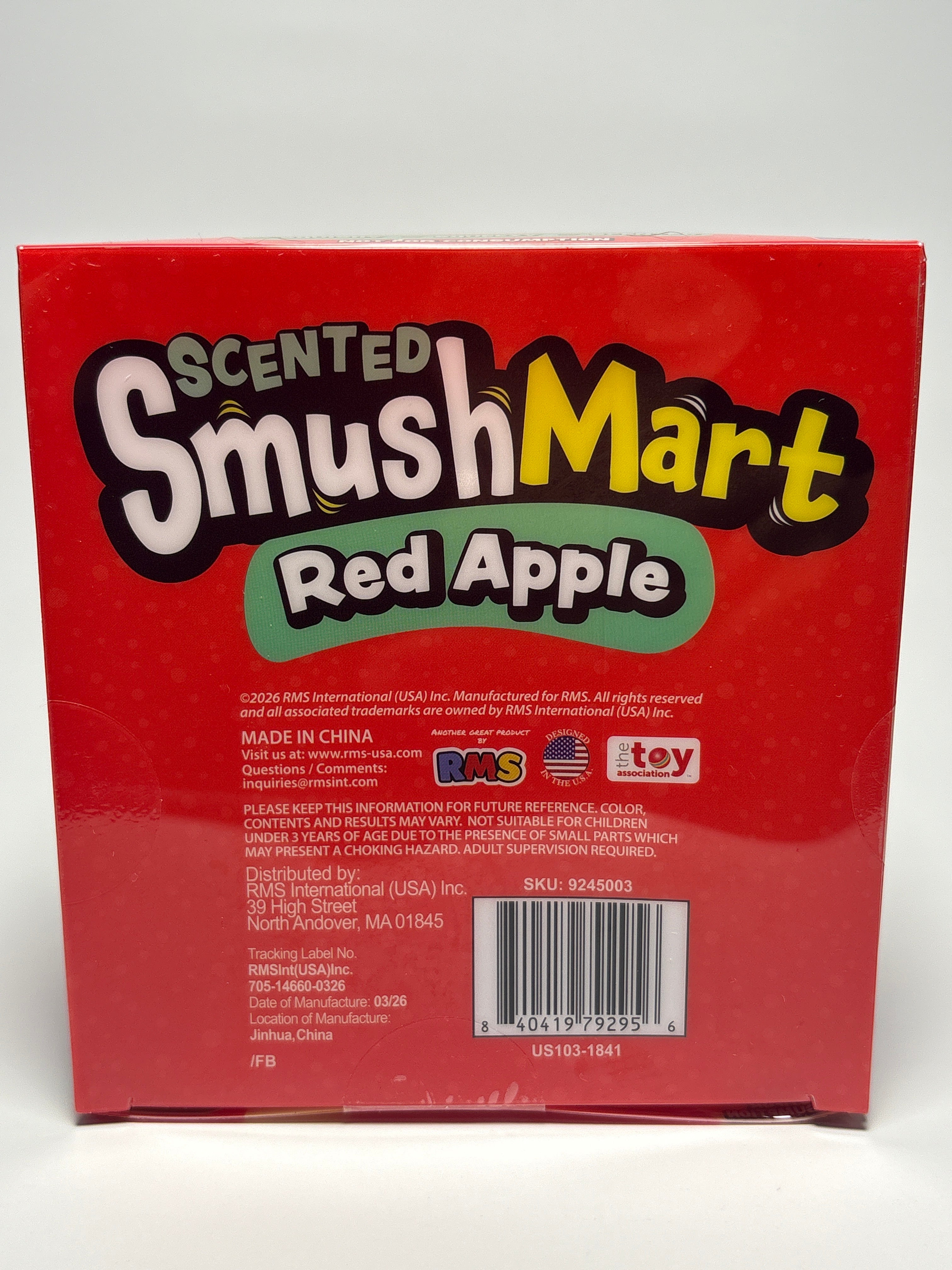 RMS Crazy Fun Scented SmushMart Red Apple Squishy Sensory Toy