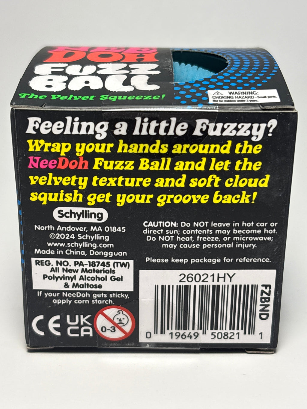 NeeDoh Fuzz Ball Flower Power Sensory Stress Ball | The Velvet Squeeze Fidget Toy