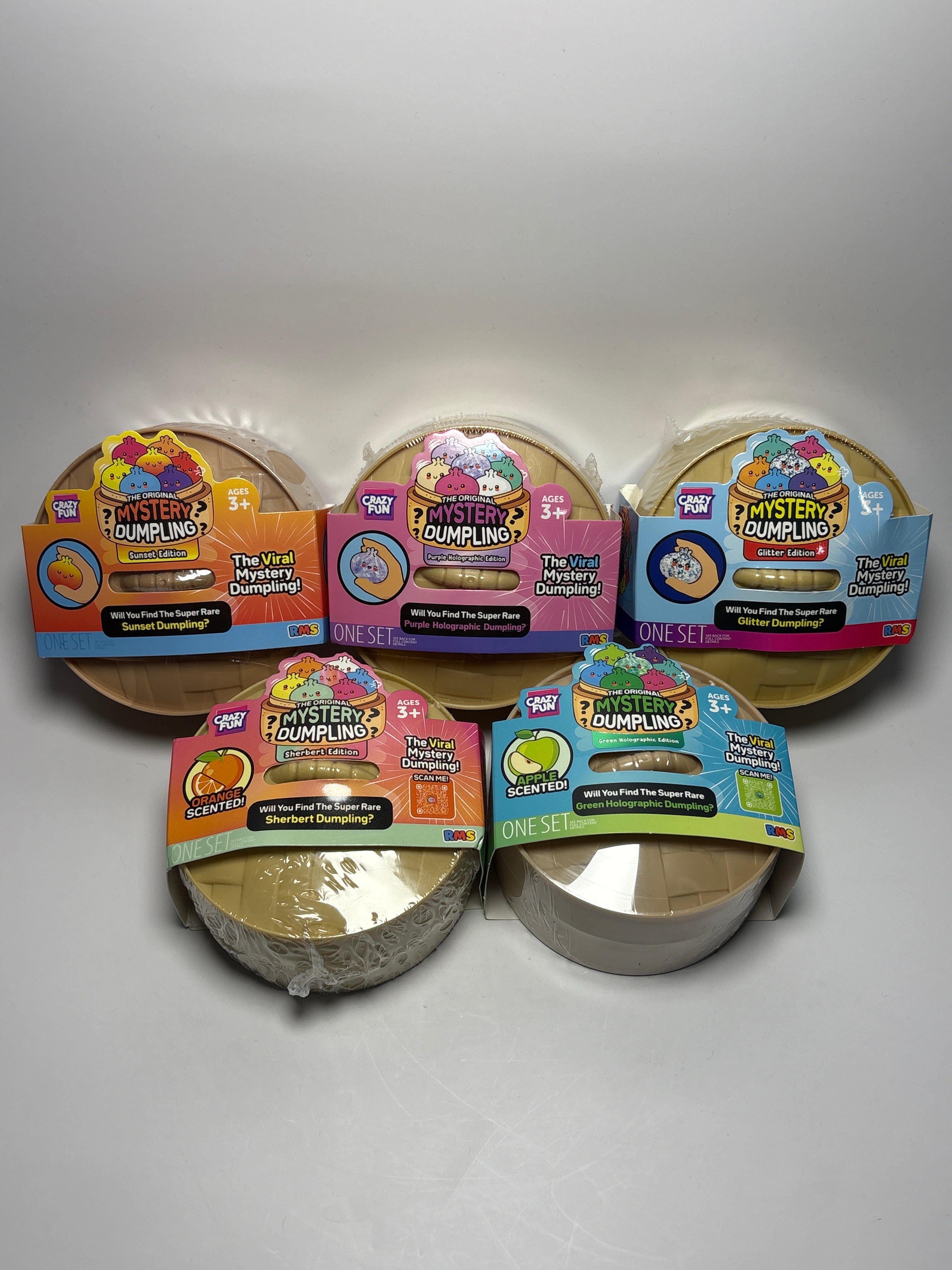 RMS Crazy Fun Mystery Dumpling Squishy – Surprise Sensory Toy (Choose Your Edition)