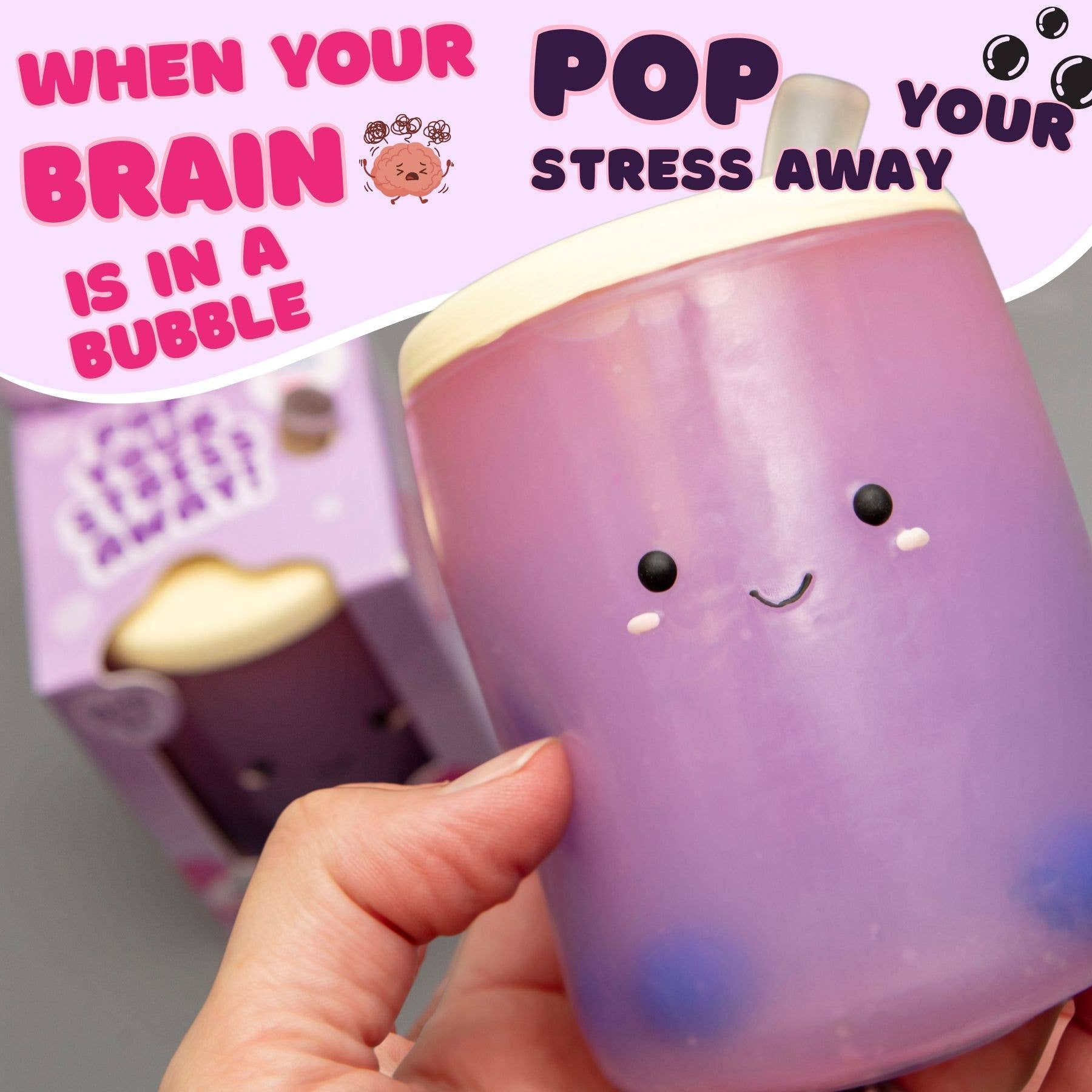 Boba Squish-Tea – Vanilla Scented Squishy Stress Toy - Boxer Gifts