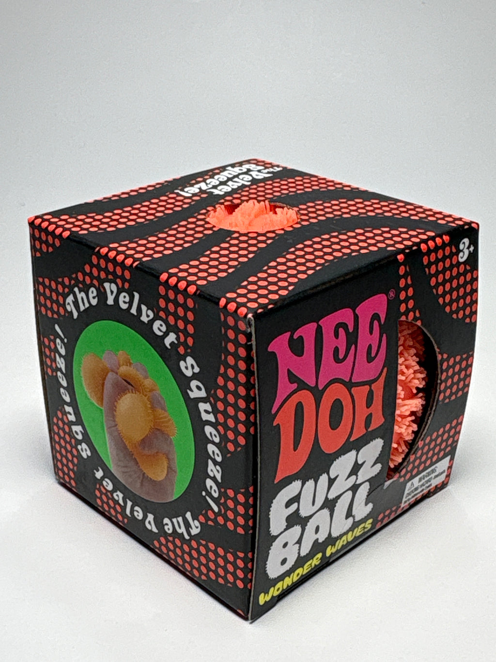 NeeDoh Fuzz Ball The Velvet Squeeze Sensory Stress Ball | Fidget Toy