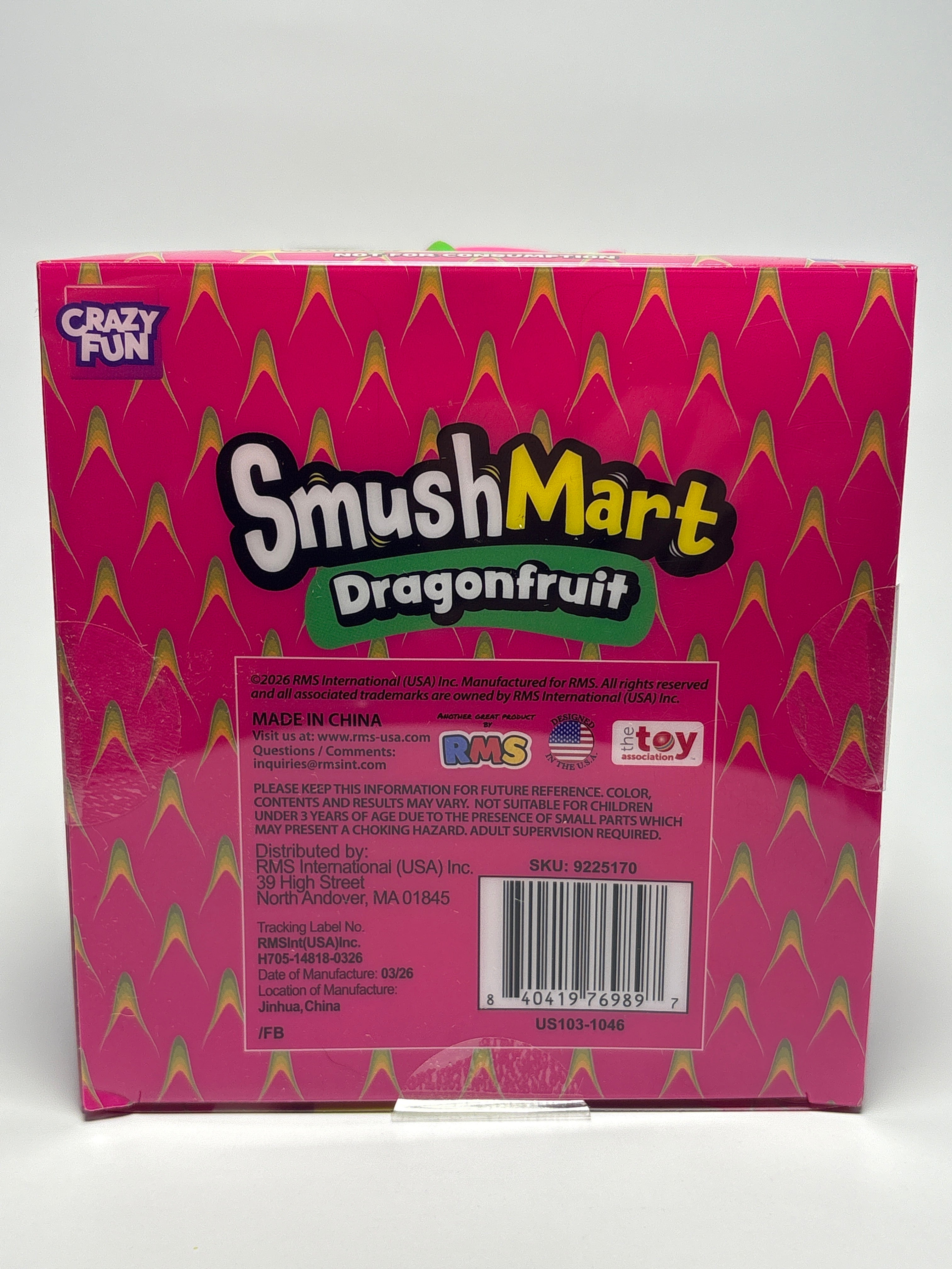 RMS Crazy Fun SmushMart Dragonfruit Squishy Sensory Toy