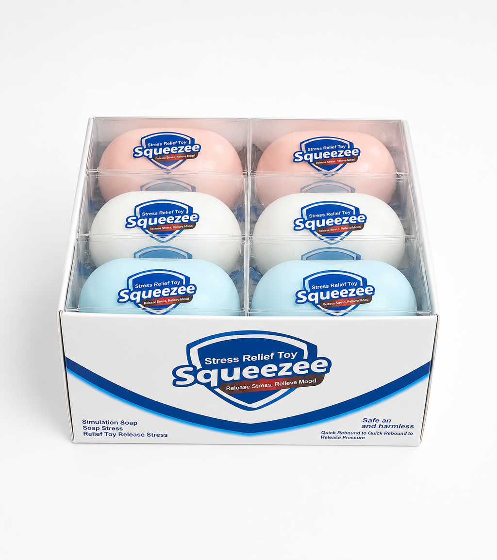 Squeezee Crunchy Soap Squishy – 3.5” ASMR Stress Toy