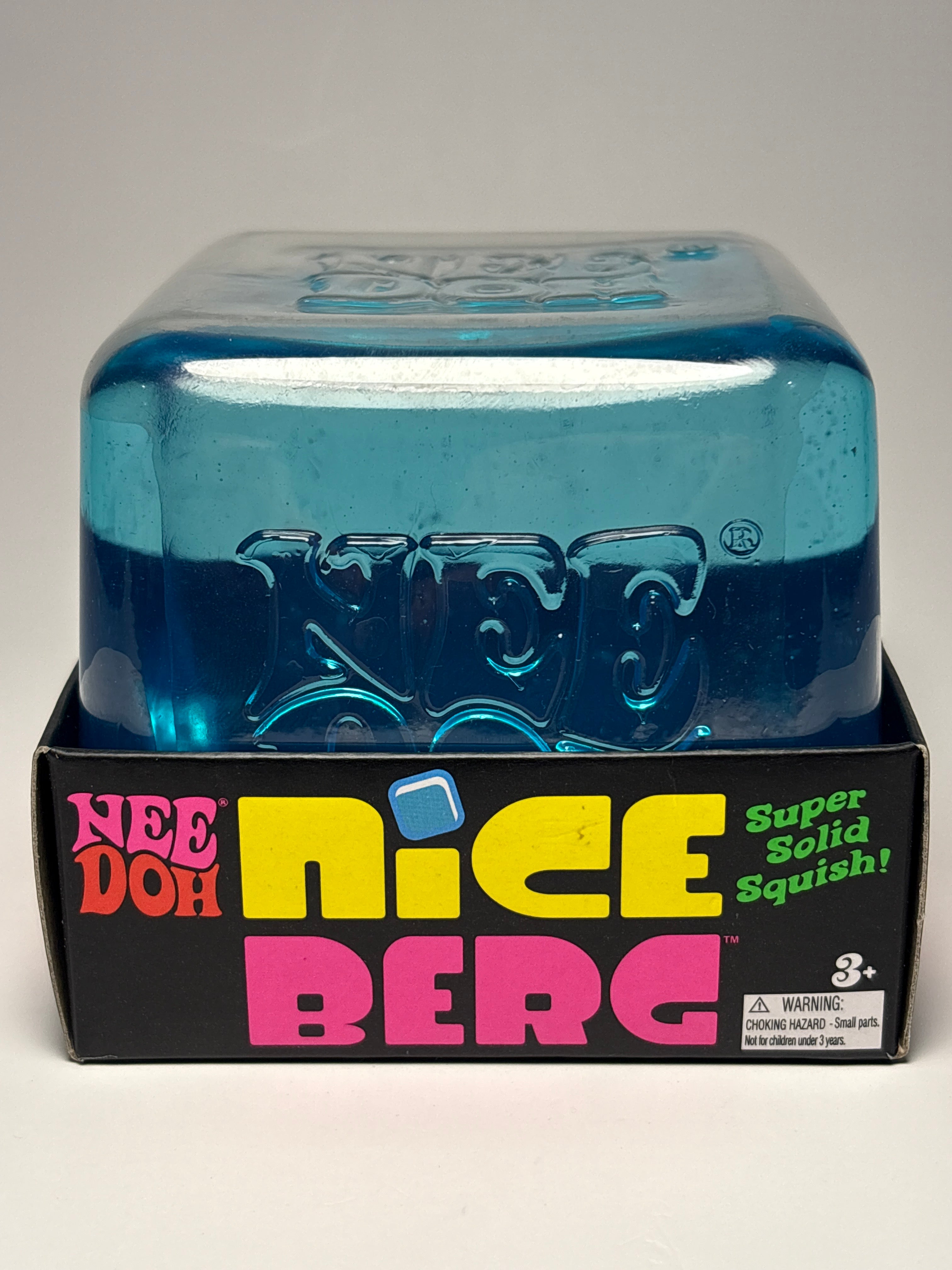 NeeDoh Nice Berg Super Solid Squish Schylling | Jumbo Iceberg Sensory Fidget Toy