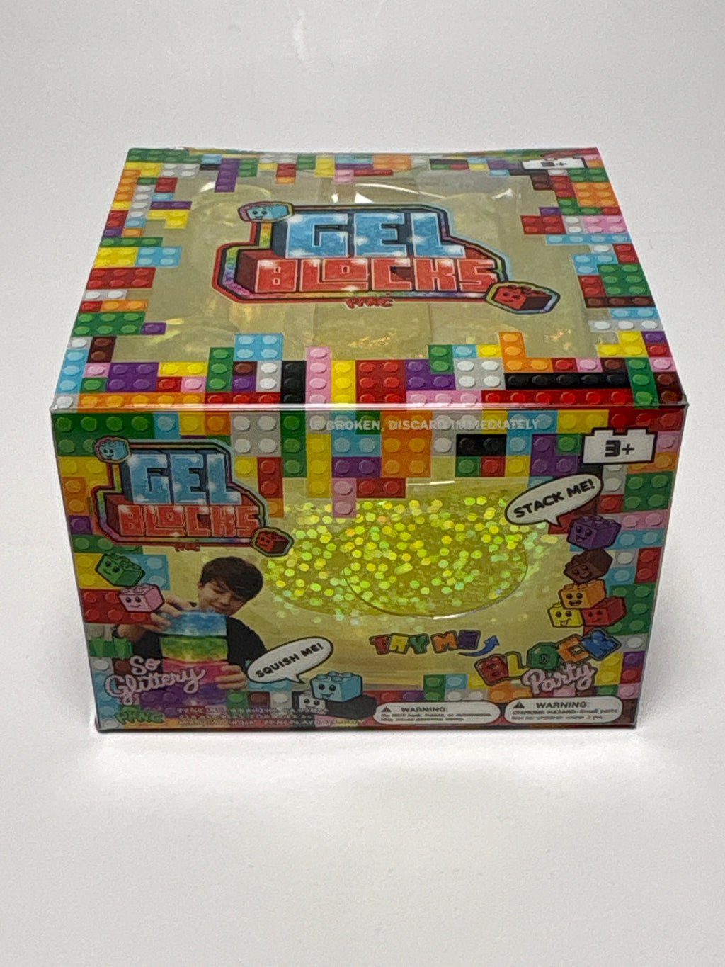 PPNC Gel Blocks Glitter Squishy Sensory Toy – Assorted Colors
