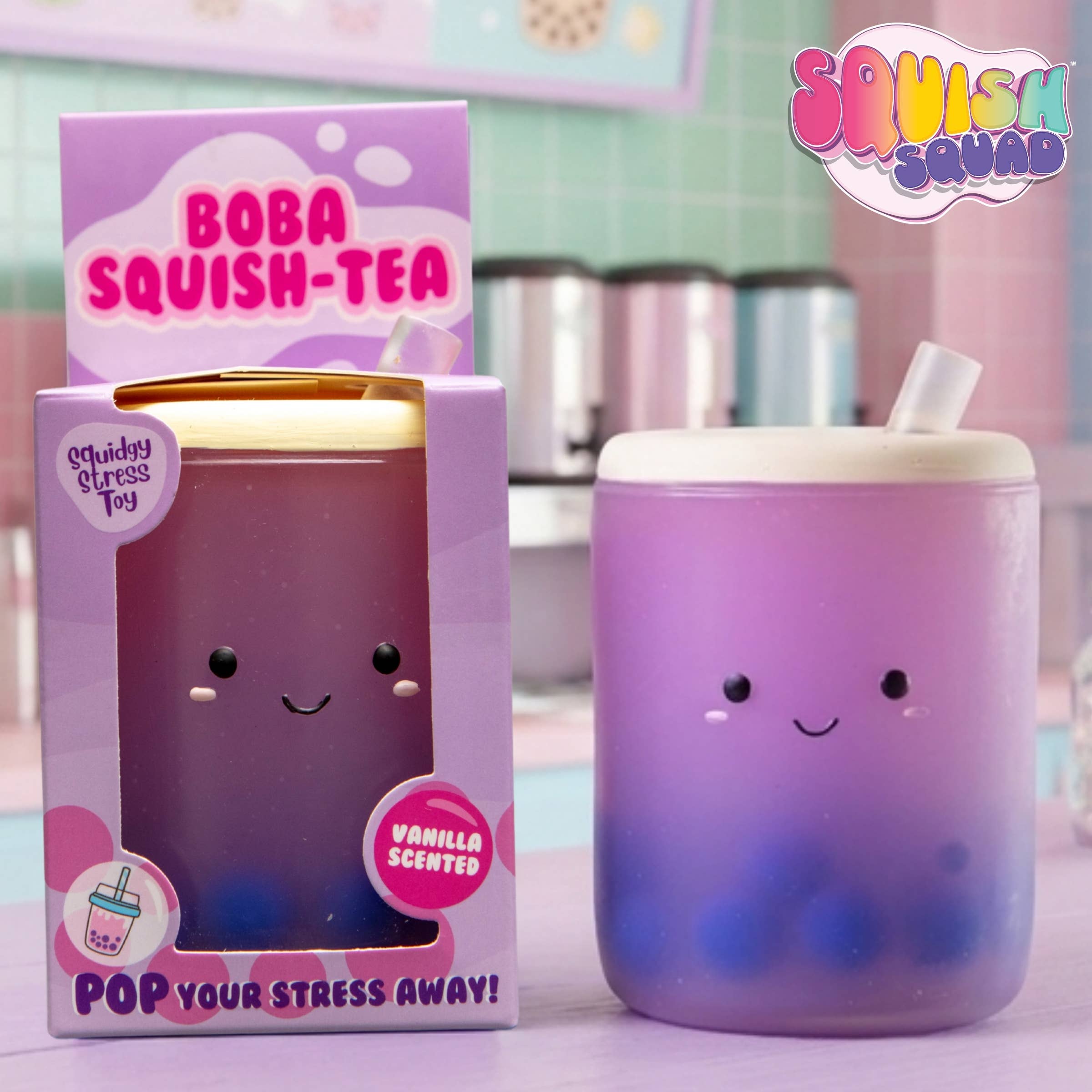 Boba Squish-Tea – Vanilla Scented Squishy Stress Toy - Boxer Gifts
