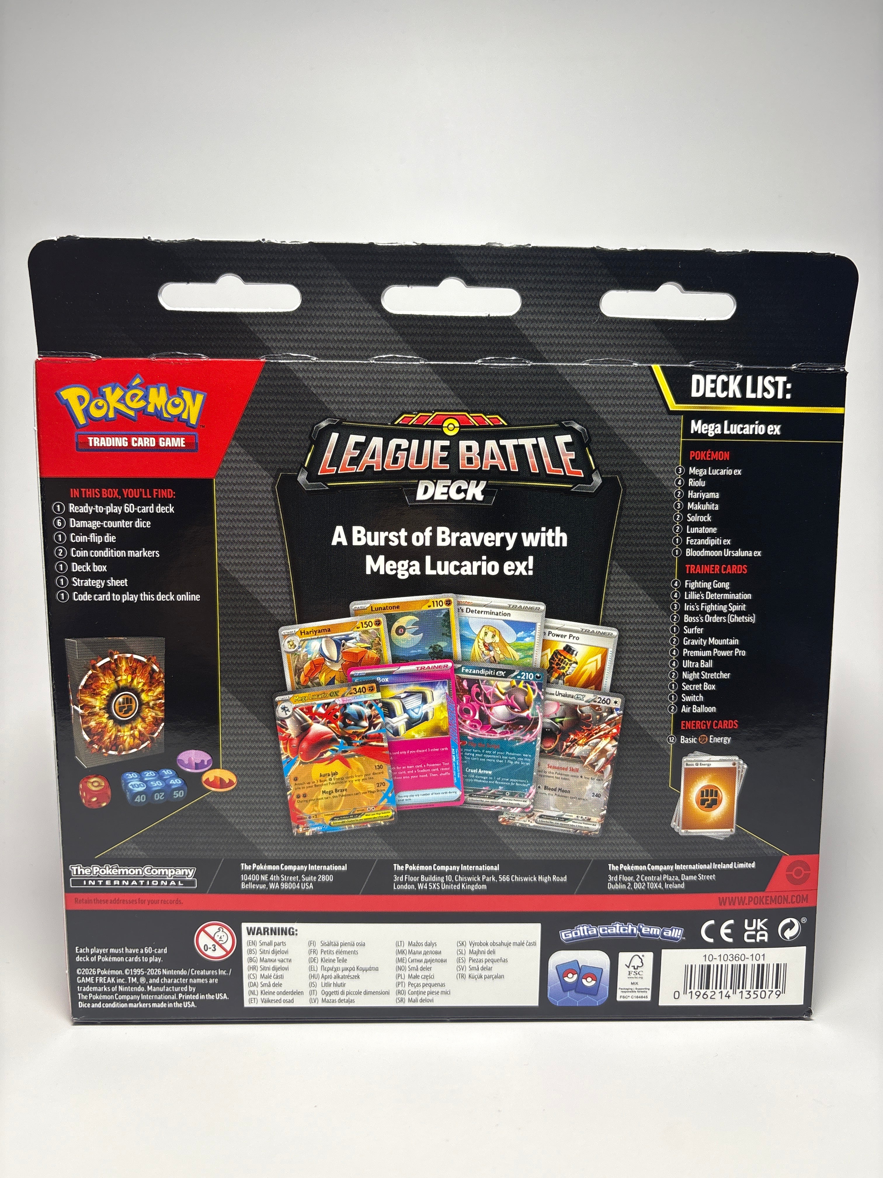 Pokémon TCG Mega Lucario ex League Battle Deck – Ready-to-Play 60-Card Deck