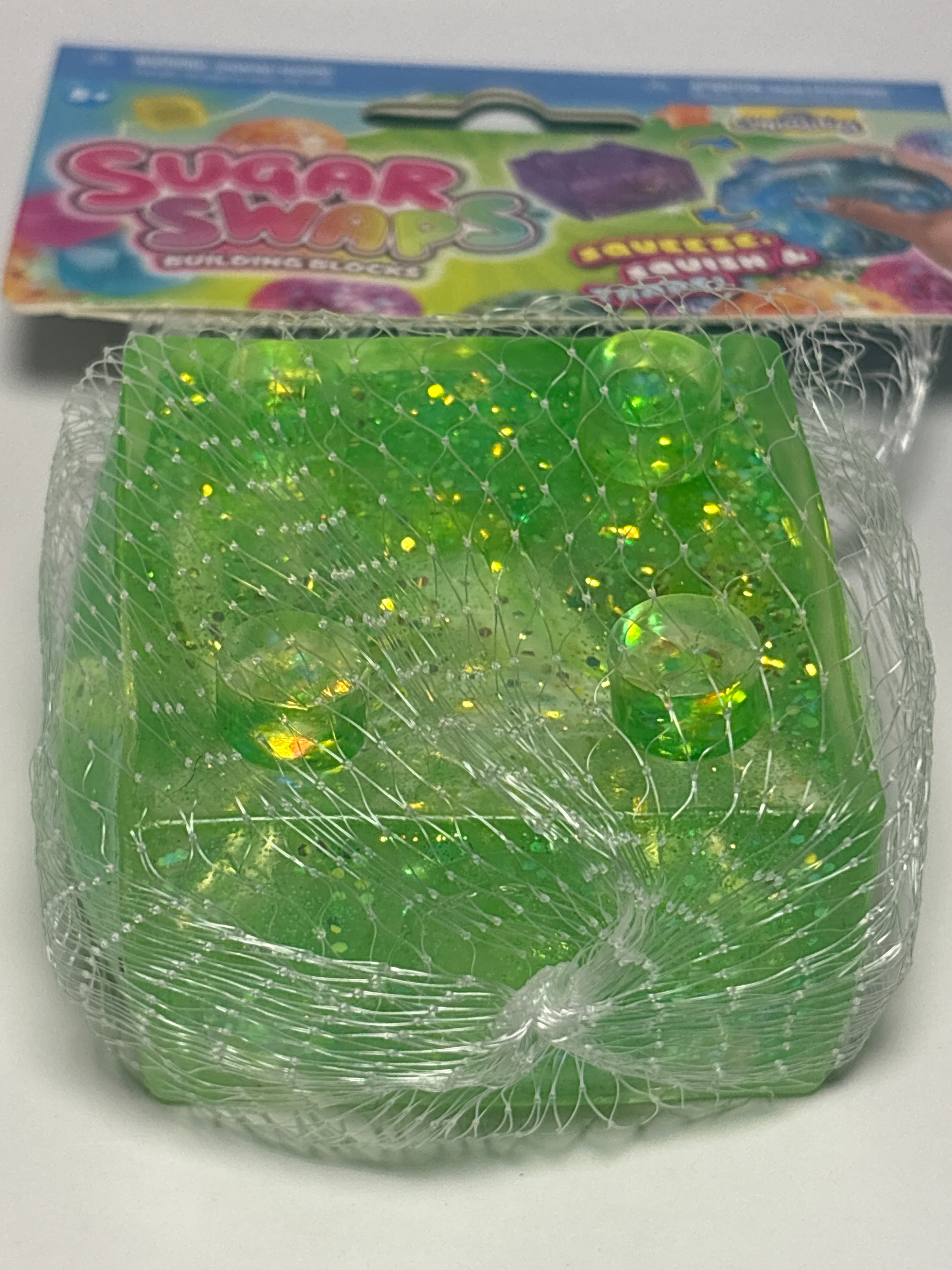 ORB Curiosities Sugar Swaps Building Blocks Squishy Fidget Toy – Assorted Colors