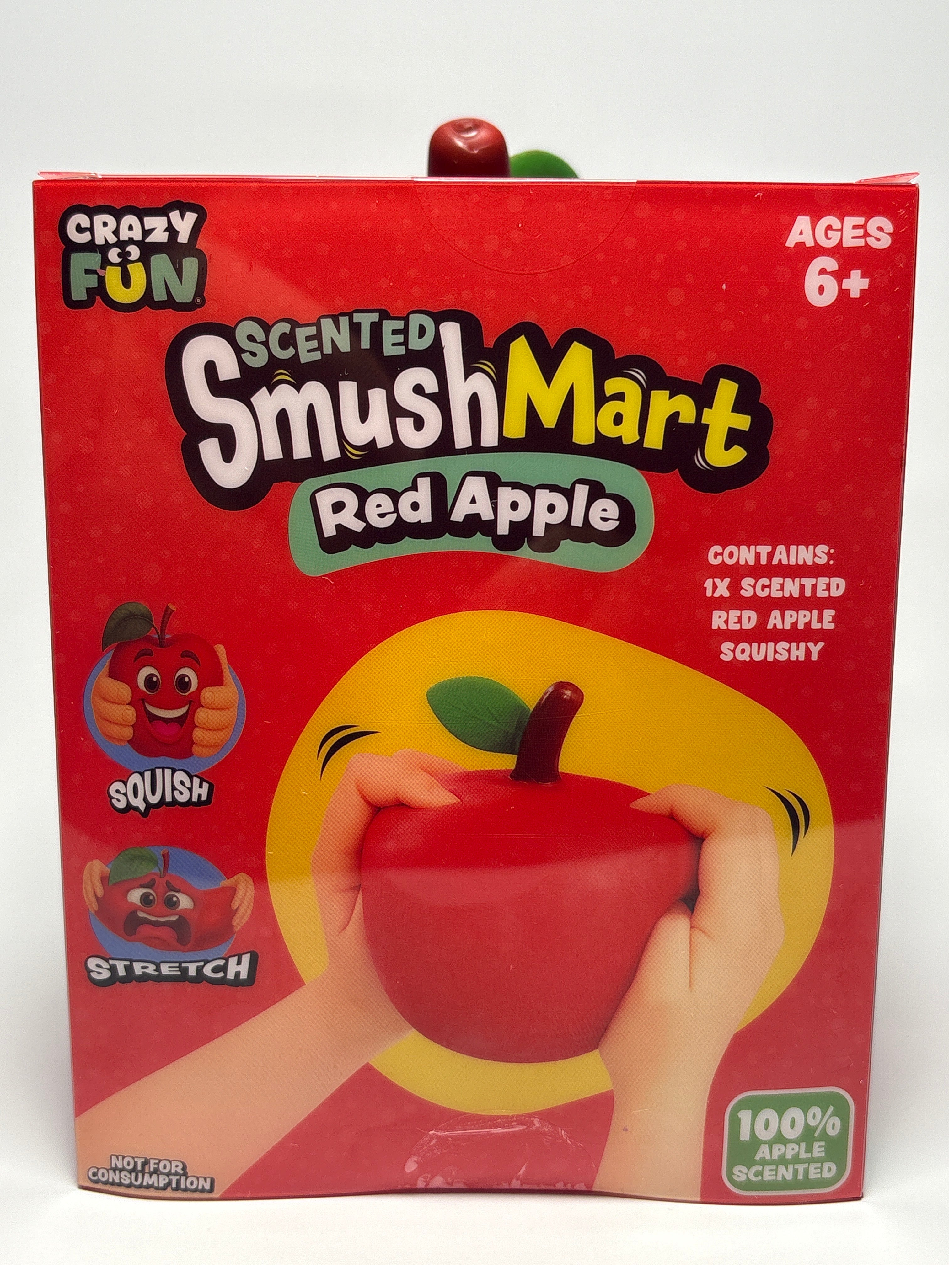 RMS Crazy Fun Scented SmushMart Red Apple Squishy Sensory Toy