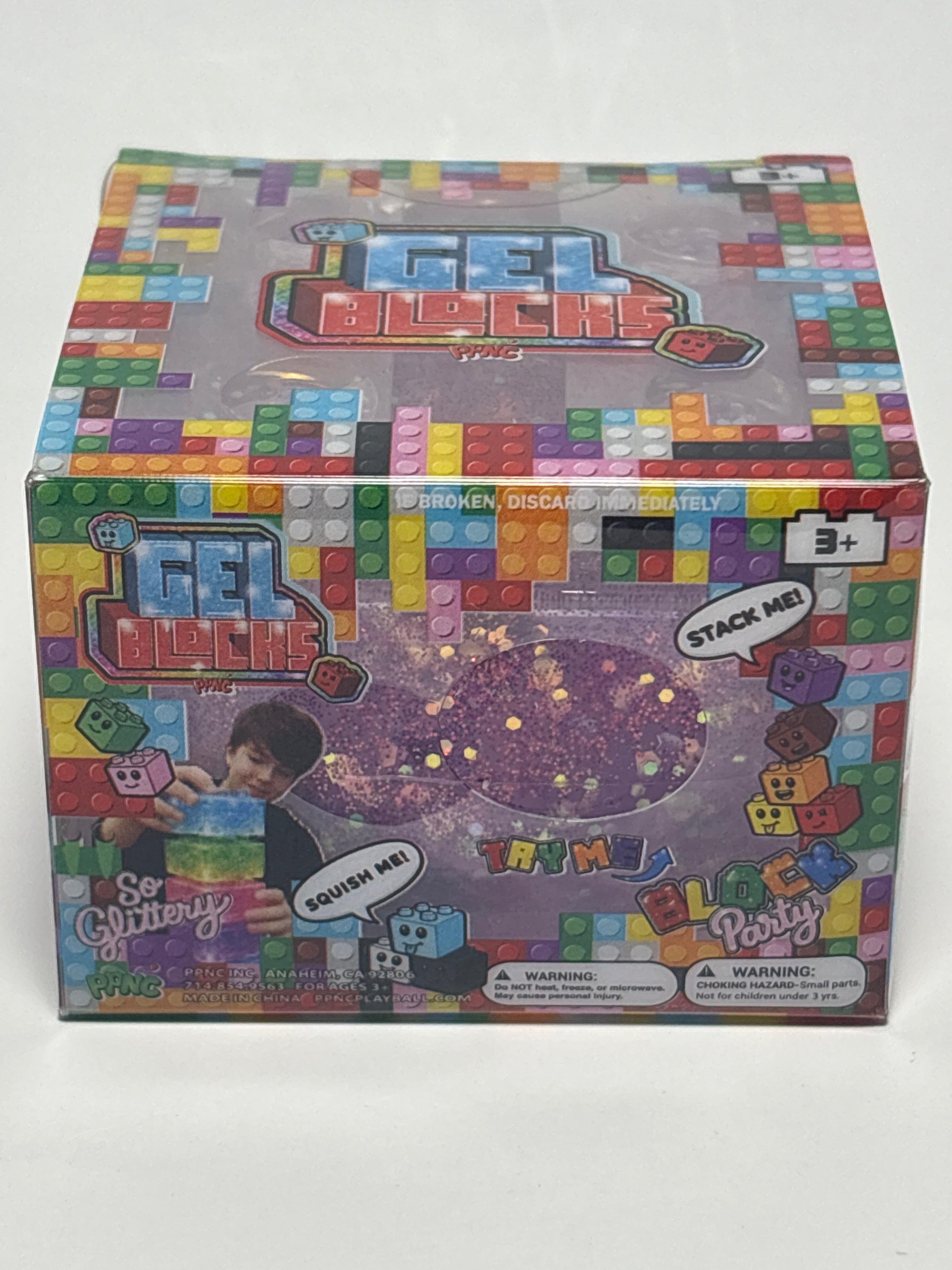 PPNC Gel Blocks Glitter Squishy Sensory Toy – Assorted Colors