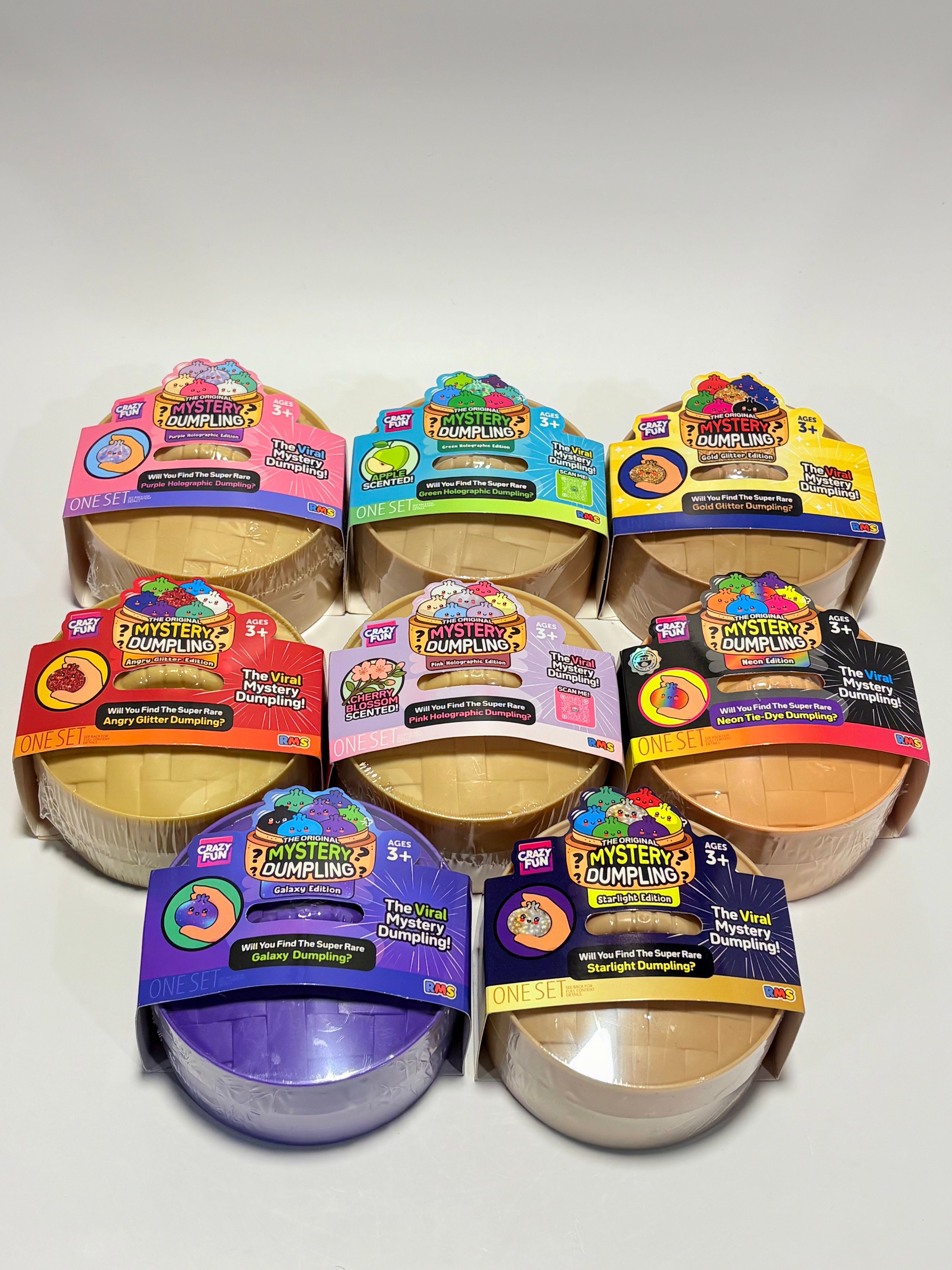 RMS Crazy Fun Mystery Dumpling Squishy – Surprise Sensory Toy (Choose Your Edition)