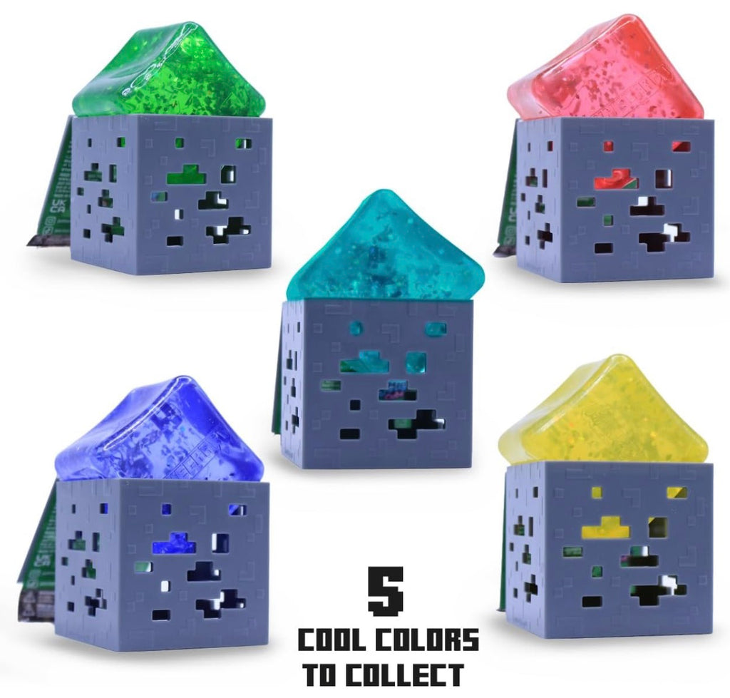 Minecraft Jelly Cubes – Squishy Collectible Sensory Toy (Choose Your Color)