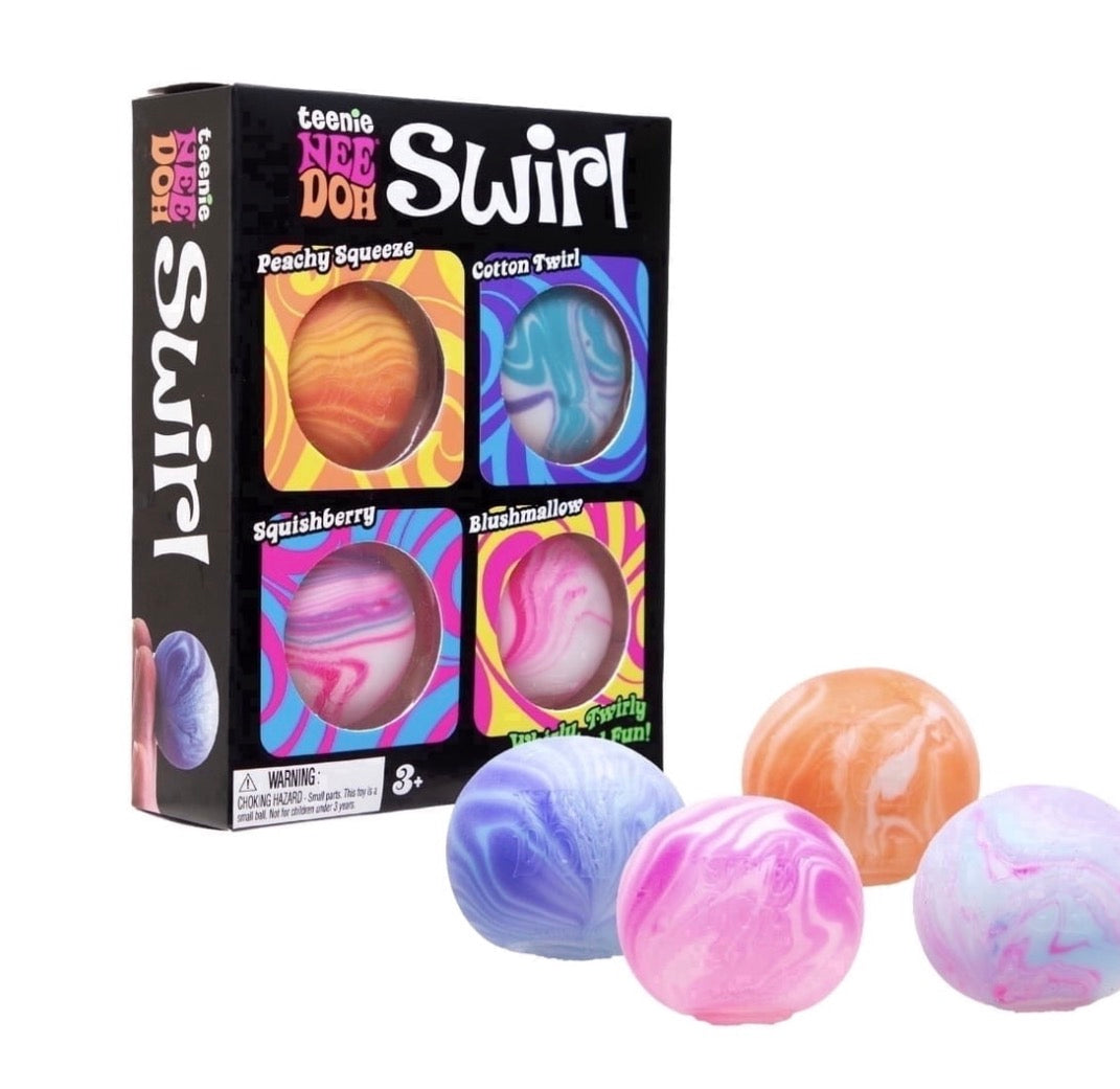 NeeDoh – Teenie Swirl 4-Pack (Schylling)