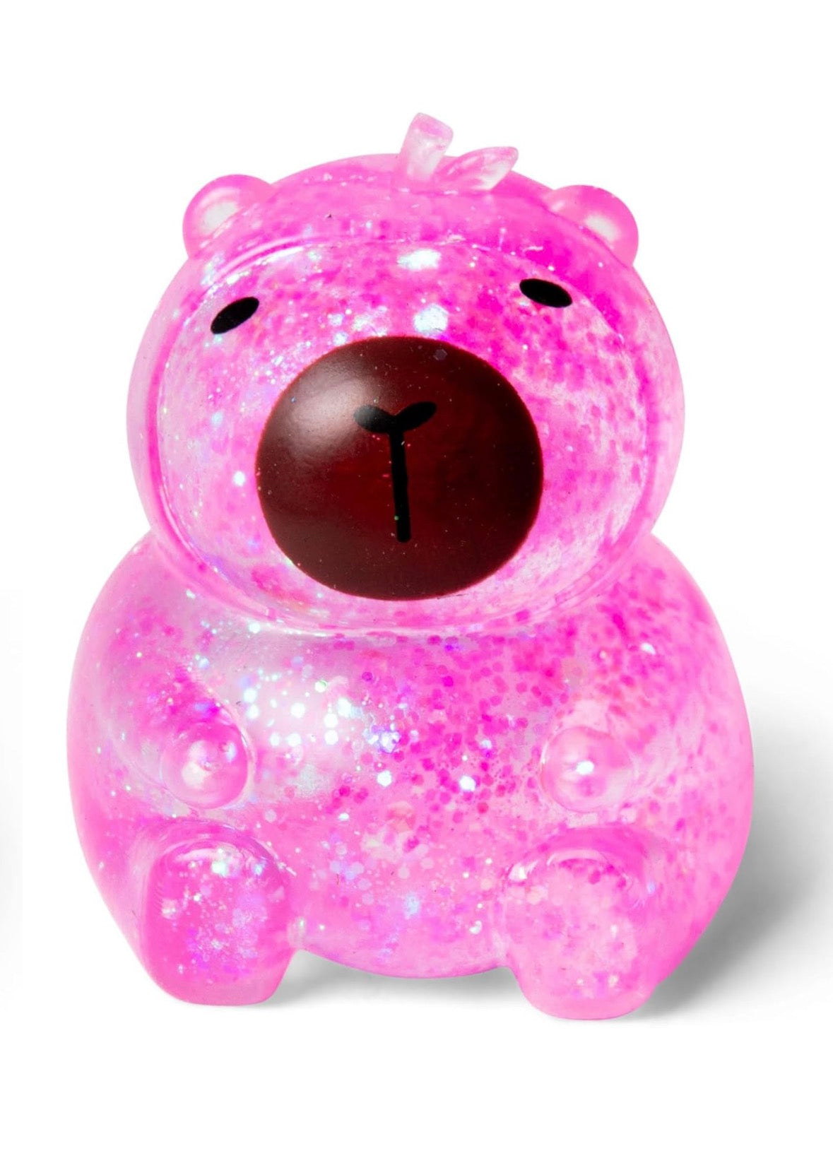 Scrunchems Sugar Capybara – Glitter Squishy Fidget Toy