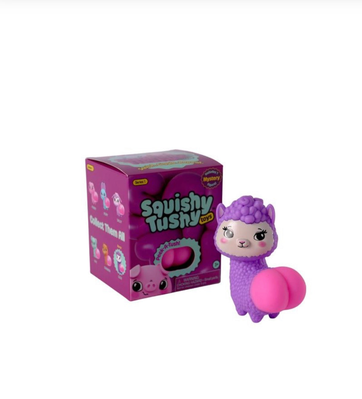 Squishy Tushy Toys Blind Box Figure – 3” Surprise Collectible by License 2 Play