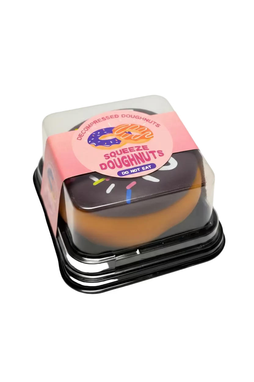 Squeeze Donuts Squishy – Super Soft Donut Sensory Toy | Choose Your Icing Color
