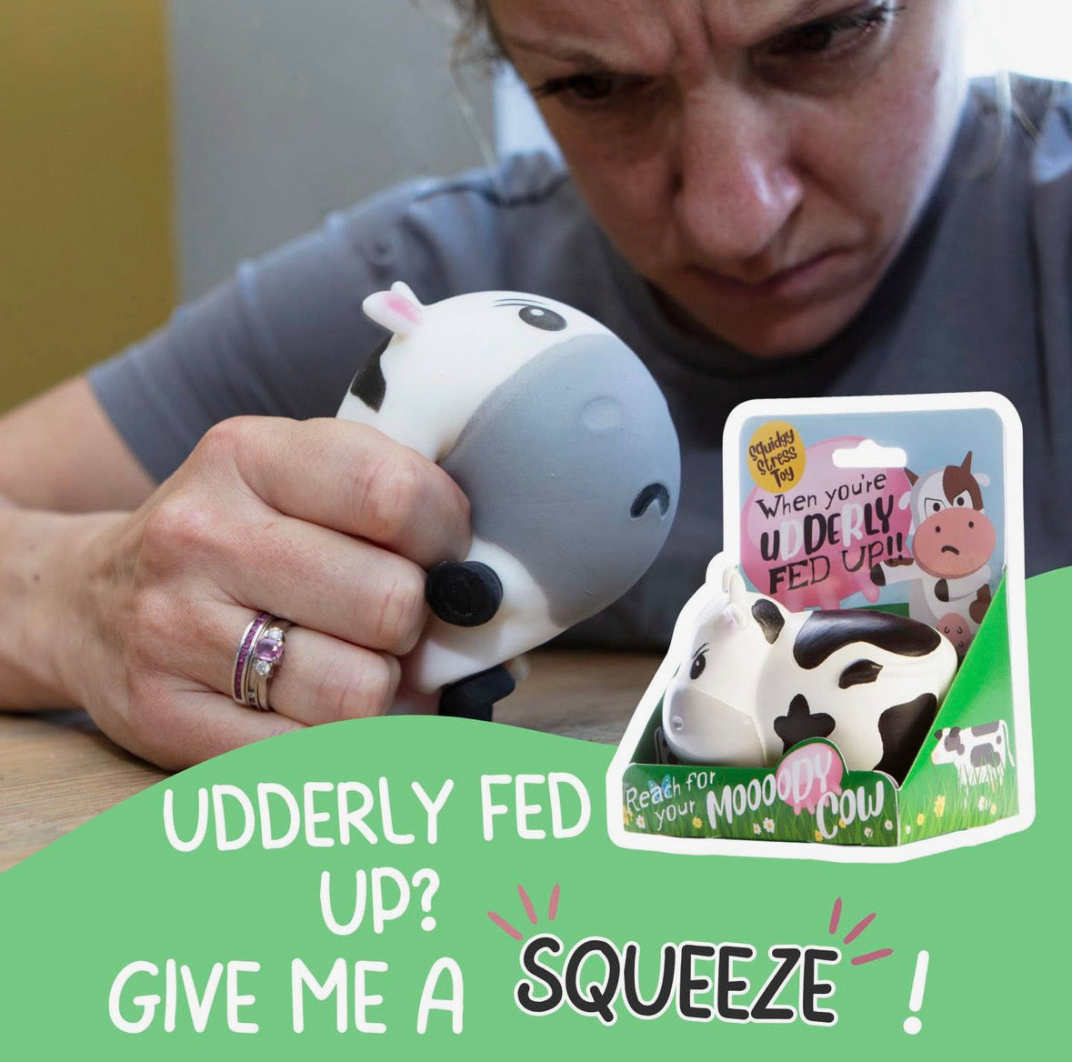 Moody Cow Squishy Stress Toy – Boxer Gifts Novelty Fidget Toy