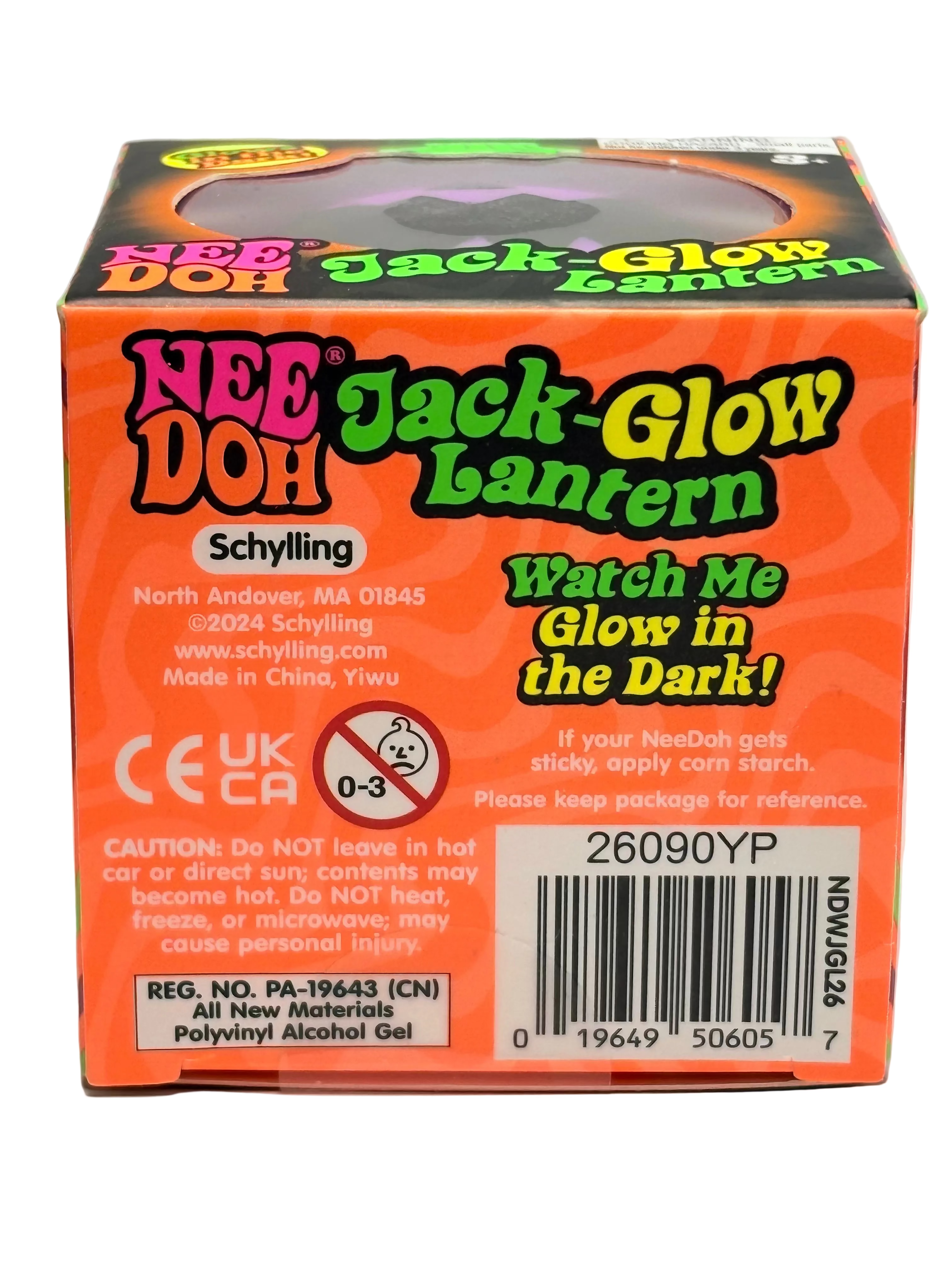 NeeDoh – Jack-Glow Lantern Glow-in-the-Dark Squishy (Schylling)