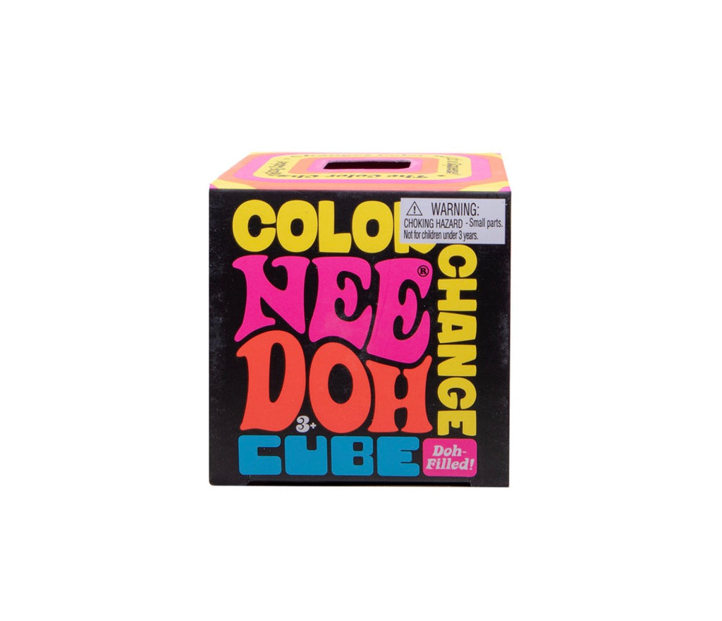 NeeDoh Color Change Cube – Color-Changing Sensory Squishy (Schylling)