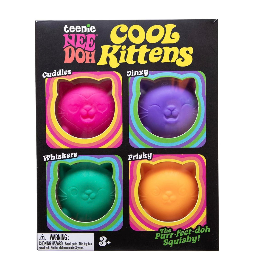 NeeDoh – Teenie Cool Kittens 4-Pack (Schylling)