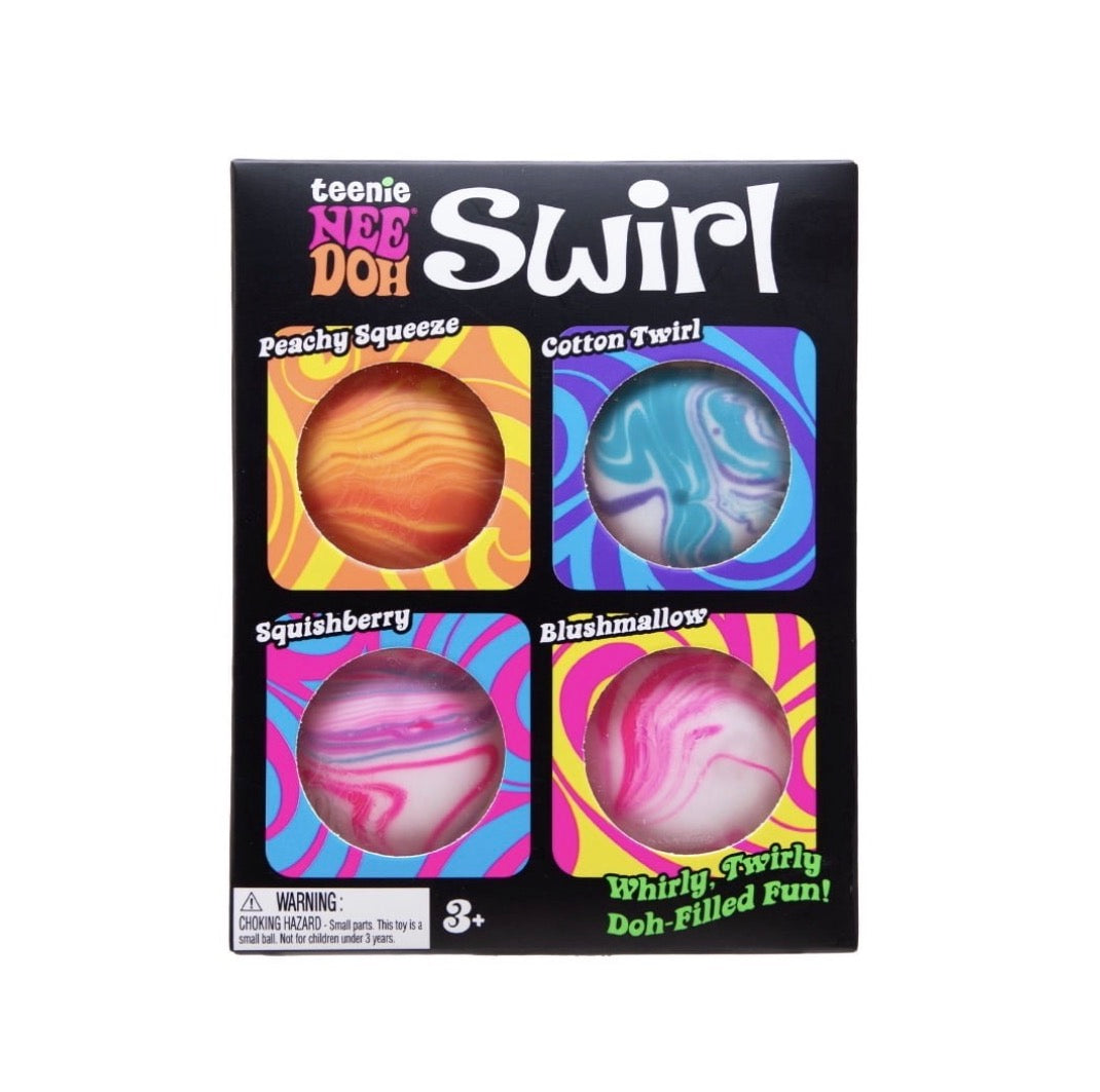 NeeDoh – Teenie Swirl 4-Pack (Schylling)