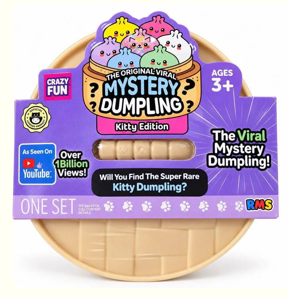 RMS Crazy Fun Mystery Dumpling Squishy – Surprise Sensory Toy (Choose Your Edition)