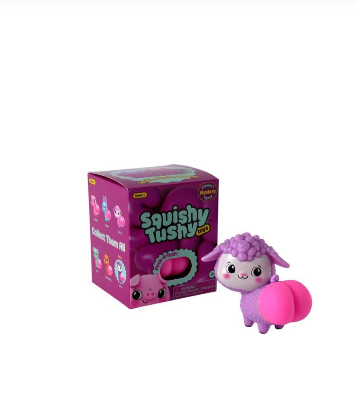 Squishy Tushy Toys Blind Box Figure – 3” Surprise Collectible by License 2 Play