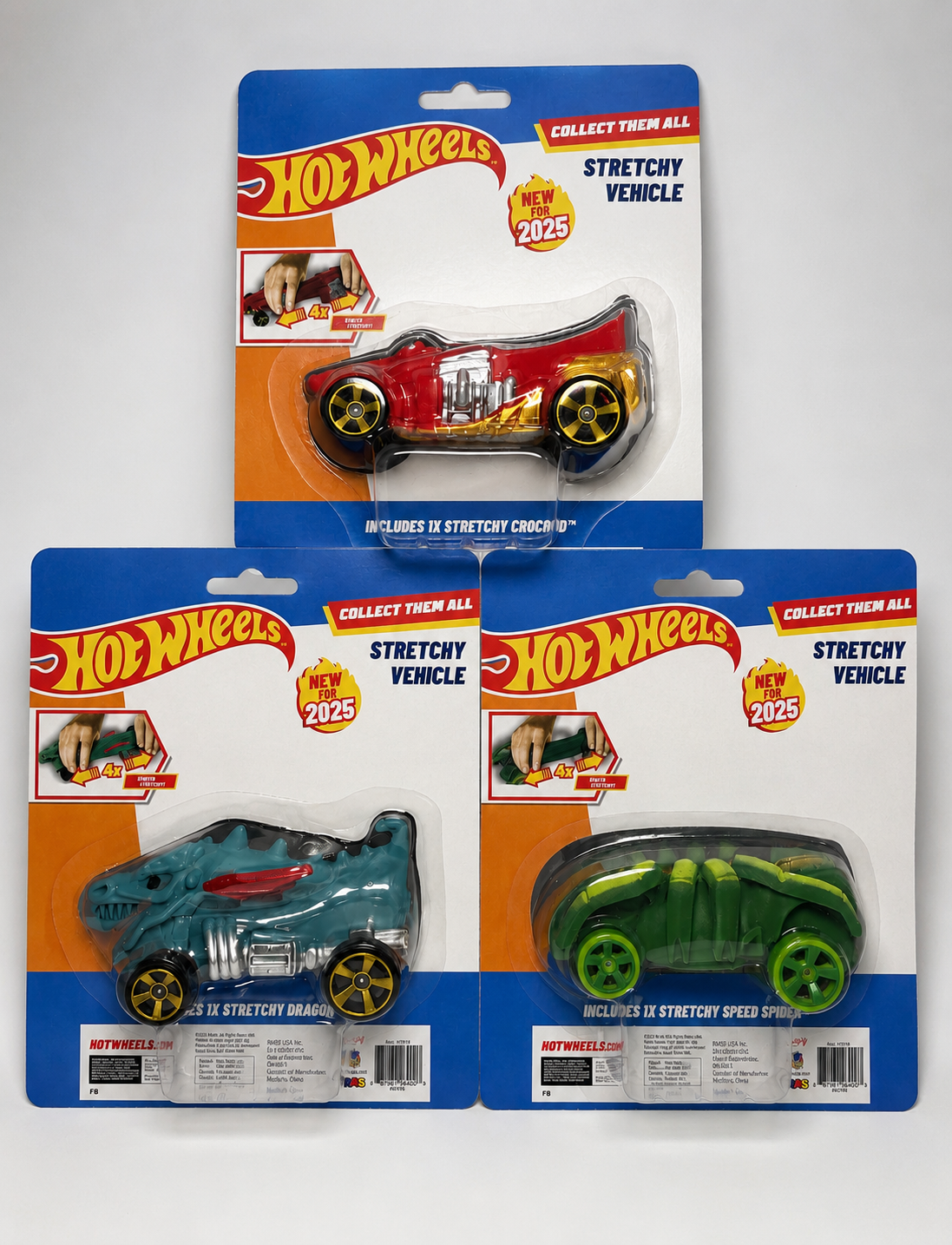 RMS Hot Wheels Stretchy Vehicle Squishy - Choose Your Style - New for 2025 - New & Sealed