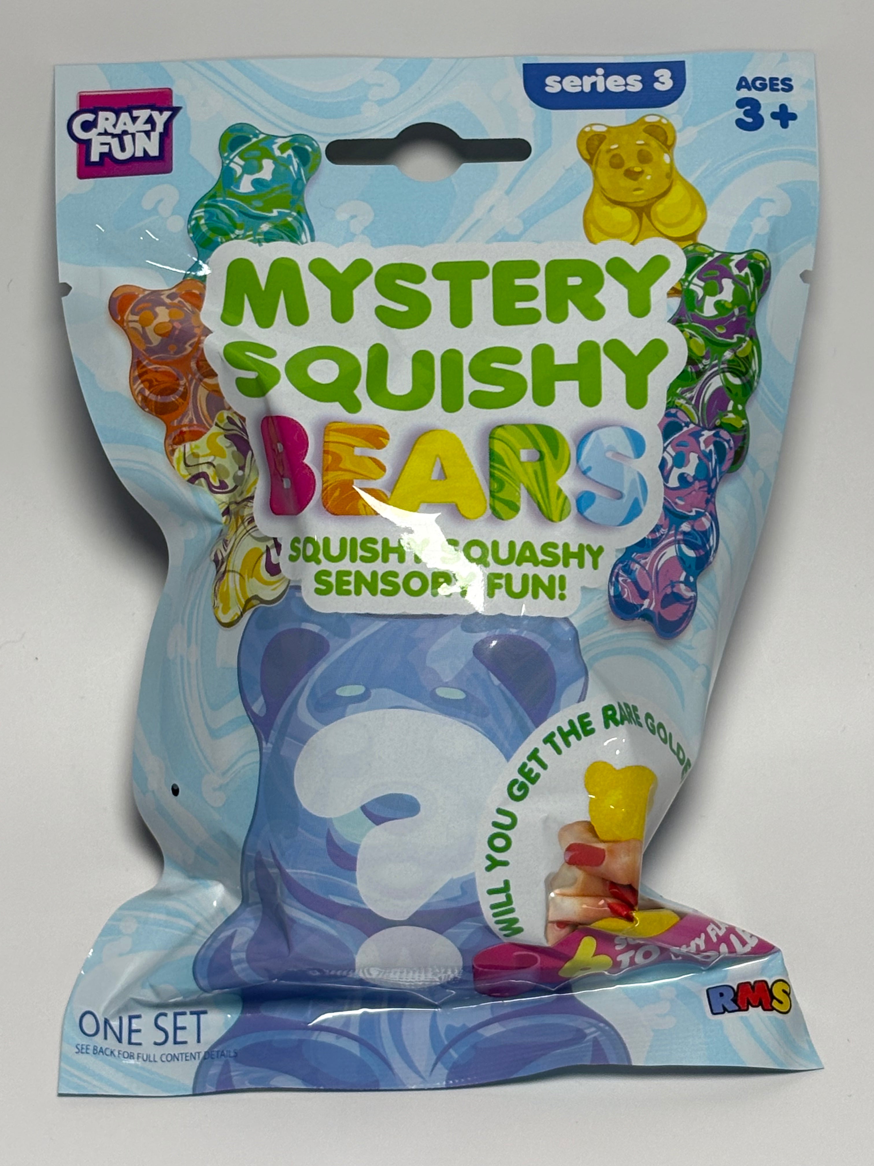 RMS Mystery Squishy Bears Series 3 Crazy Fun Blind Bag | Marble Sensory Bear