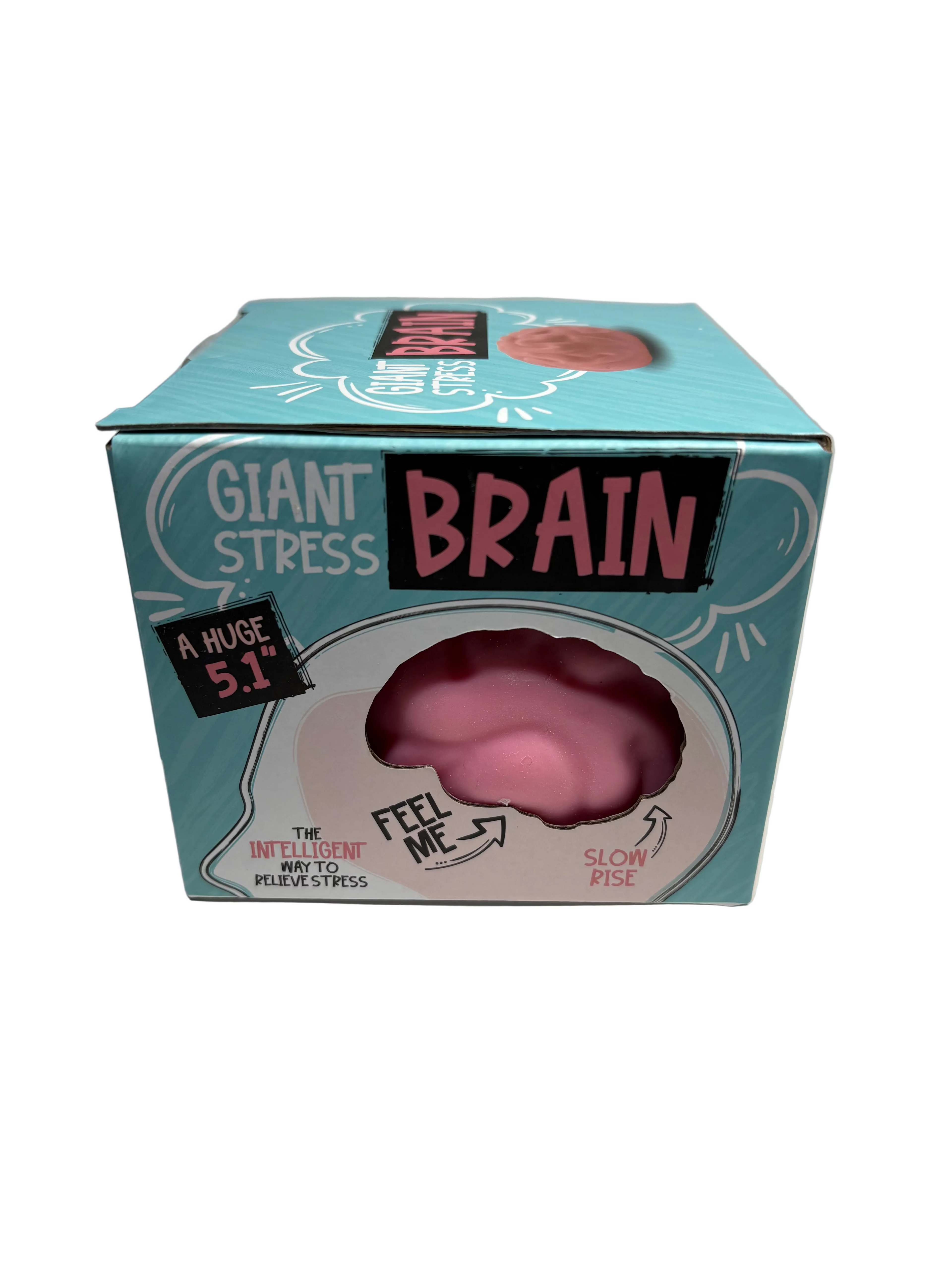 Giant Brain Stress Ball – 5.1-Inch Slow-Rise Squishy Sensory Toy