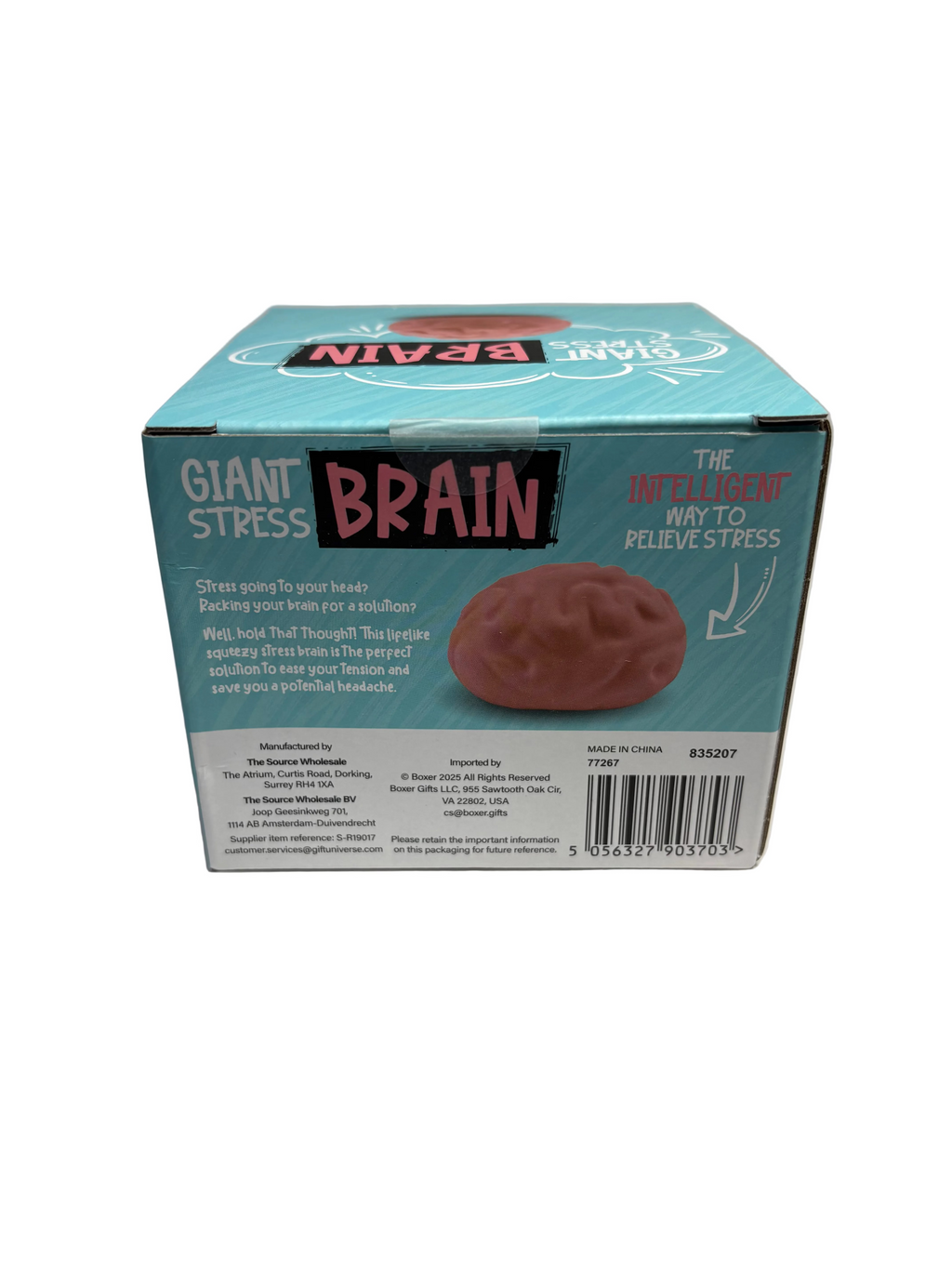 Giant Brain Stress Ball – 5.1-Inch Slow-Rise Squishy Sensory Toy