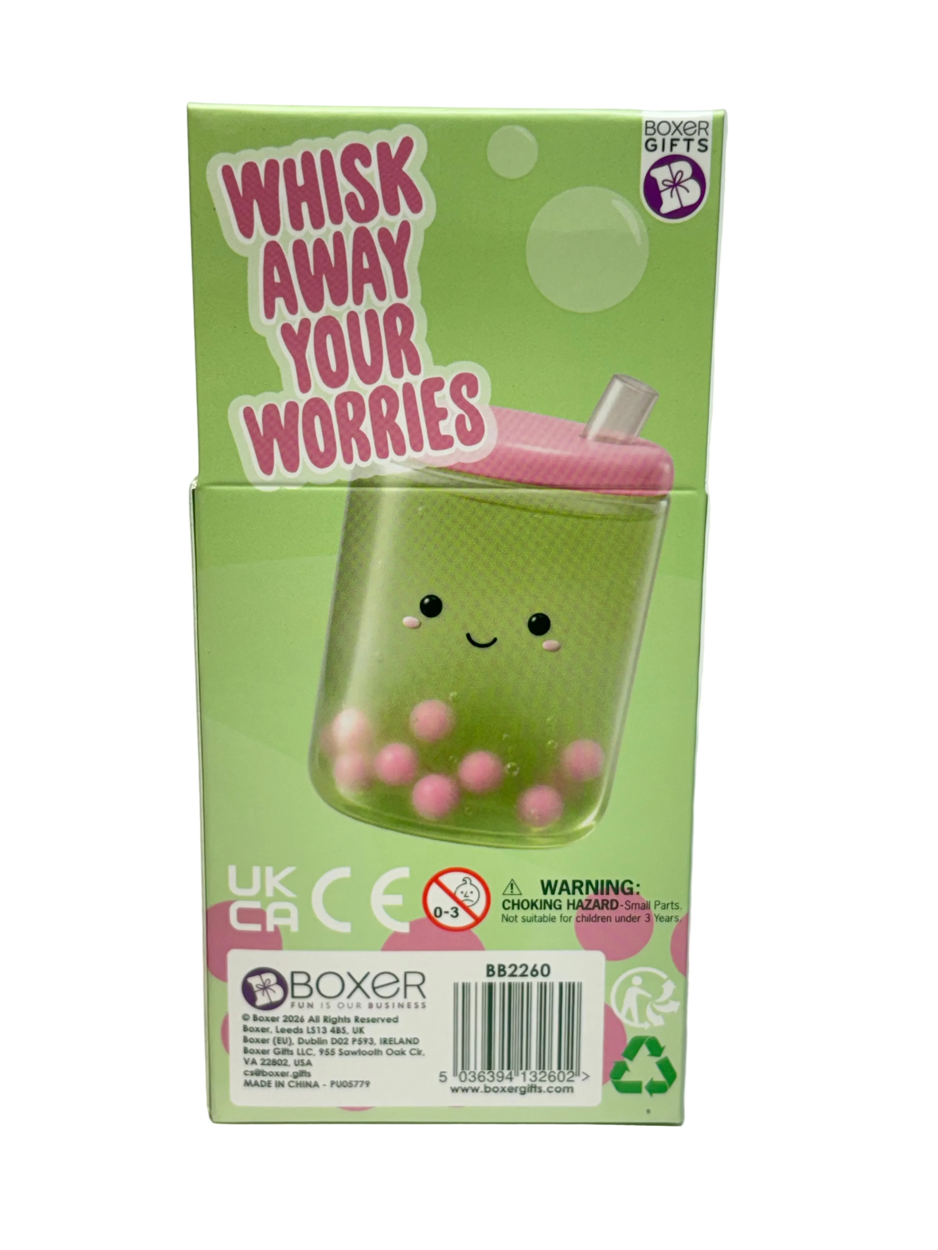 Matcha Squish-Tea Strawberry-Scented Boba Squishy Stress Toy – Boxer Gifts