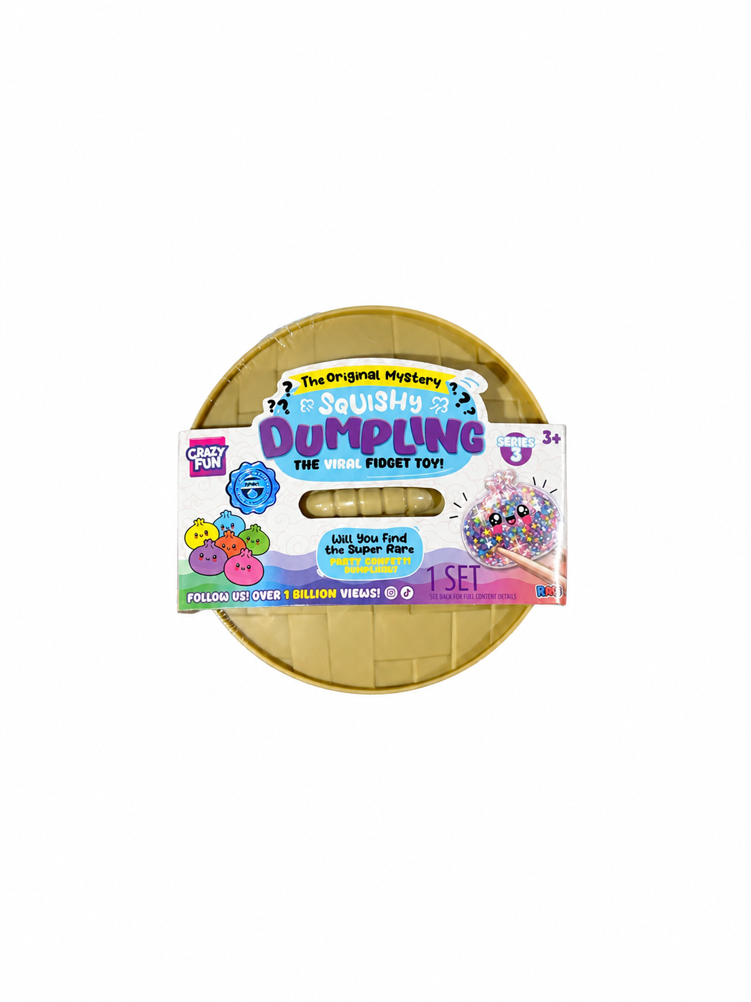 RMS Crazy Fun Mystery Dumpling Squishy – Surprise Sensory Toy (Choose Your Edition)