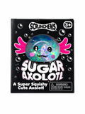 Scrunchems Sugar Axolotl Squishy | Glitter Sensory Squeeze Toy