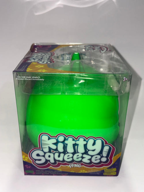 Kitty Squeeze! Green Cat Squishy Sensory Toy – Ultra Soft Stress Relief Squish PPNC
