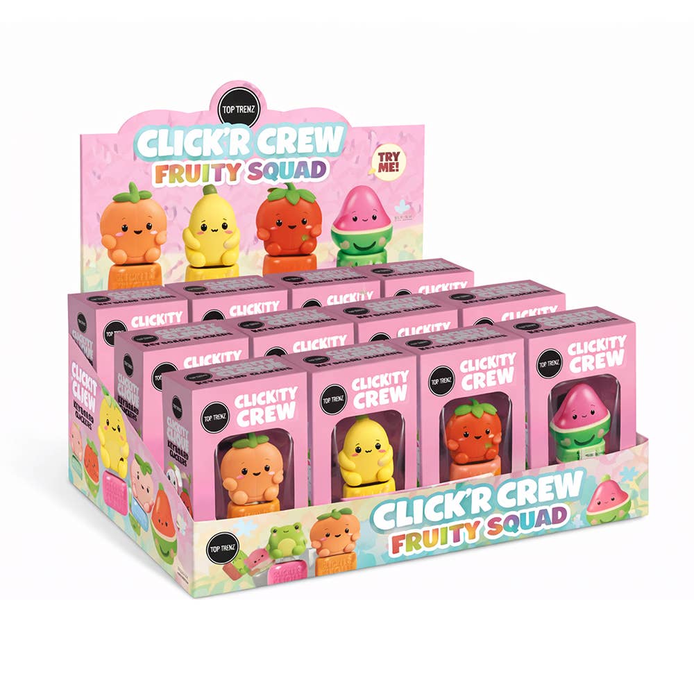 Top Trenz CLICK’R CREW – Fruity Squad Keyboard Clicker Sensory Toy
