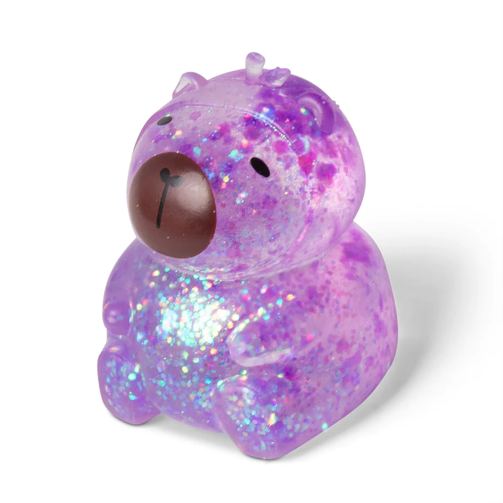 Scrunchems Sugar Capybara – Glitter Squishy Fidget Toy