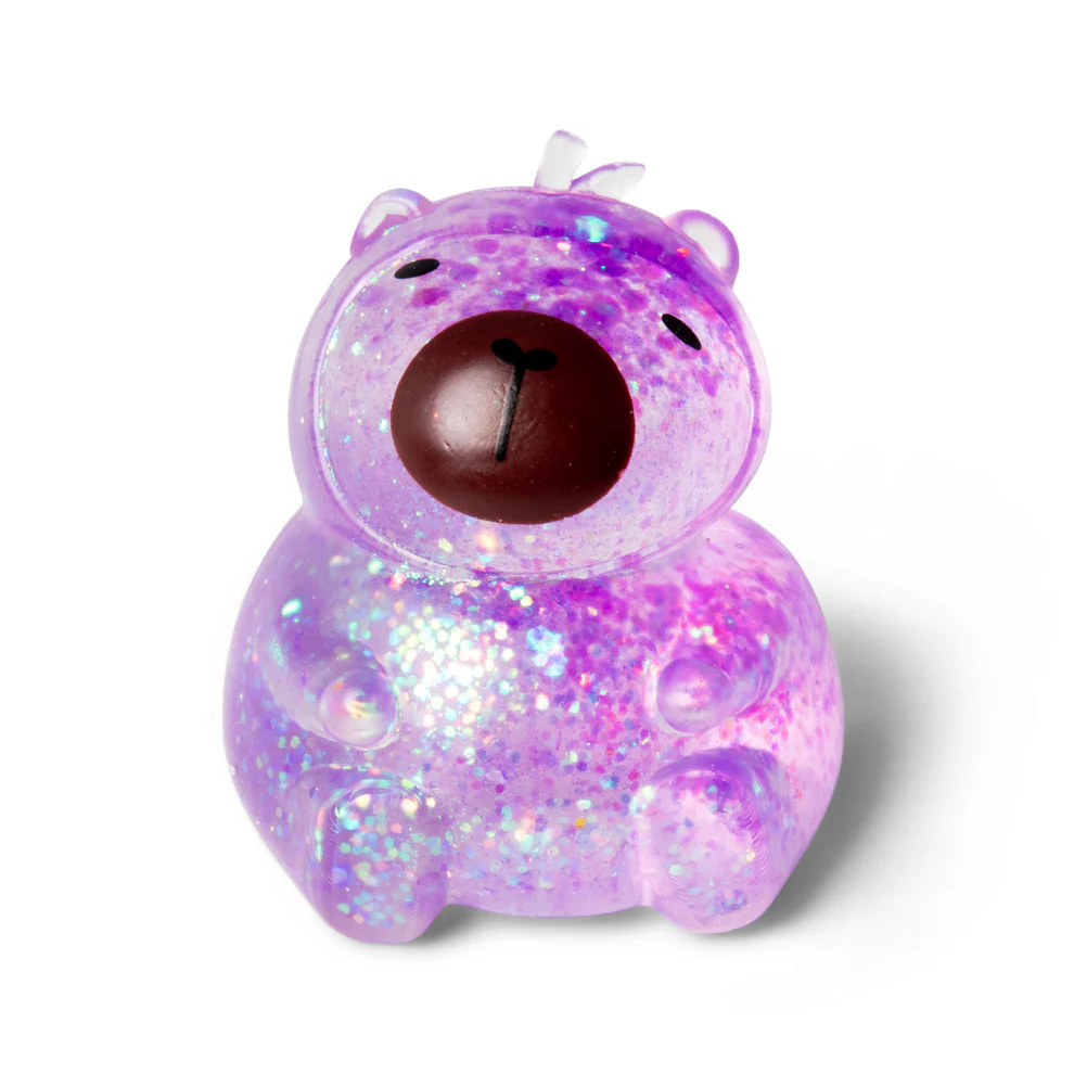 Scrunchems Sugar Capybara – Glitter Squishy Fidget Toy
