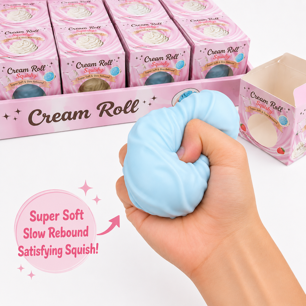 Cream Roll Vaseline Squishy – Super Soft Slow-Rebound Sensory Toy